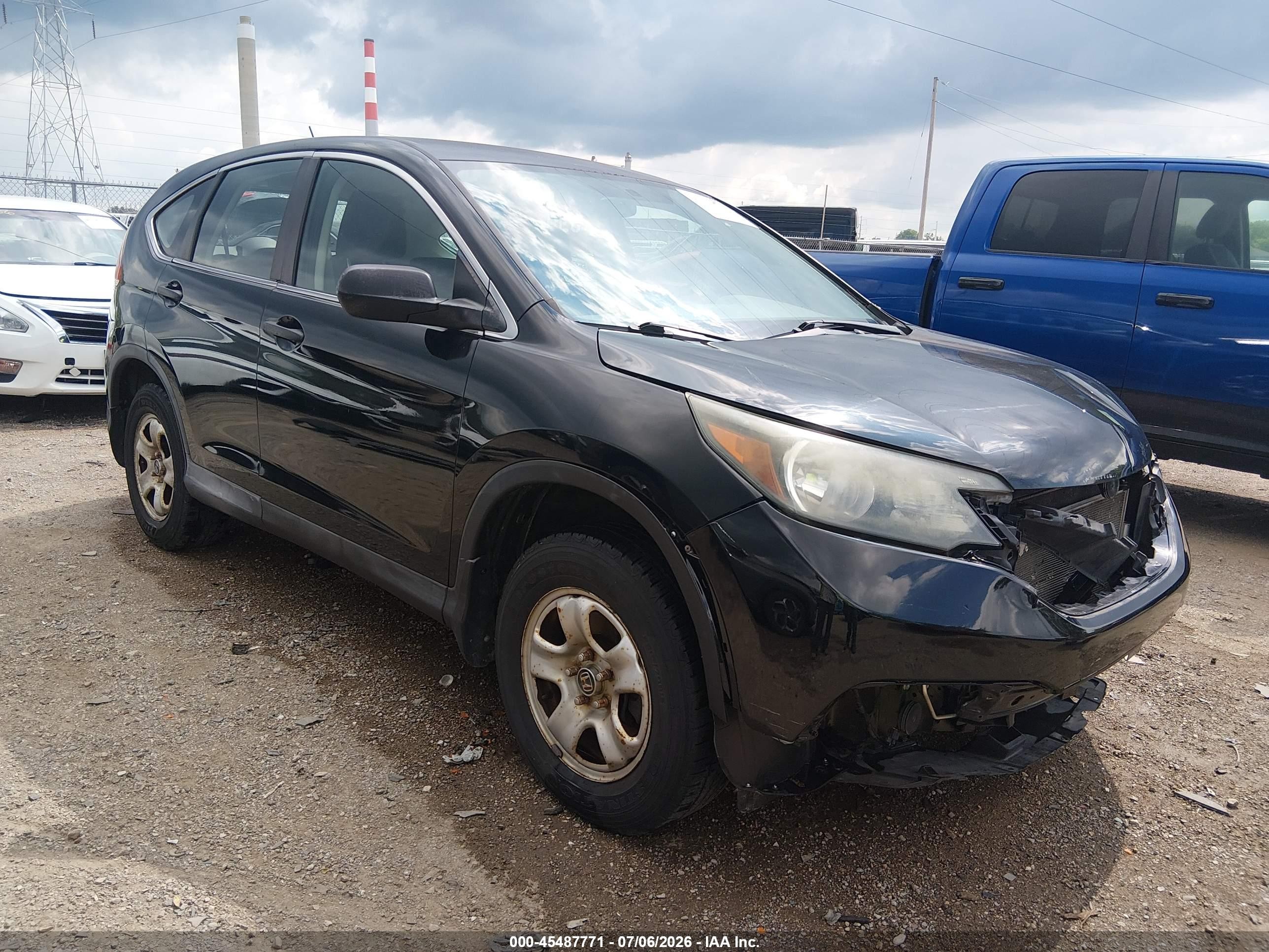 2013 Honda Cr-v Lx Black vin: 2HKRM3H3XDH520968