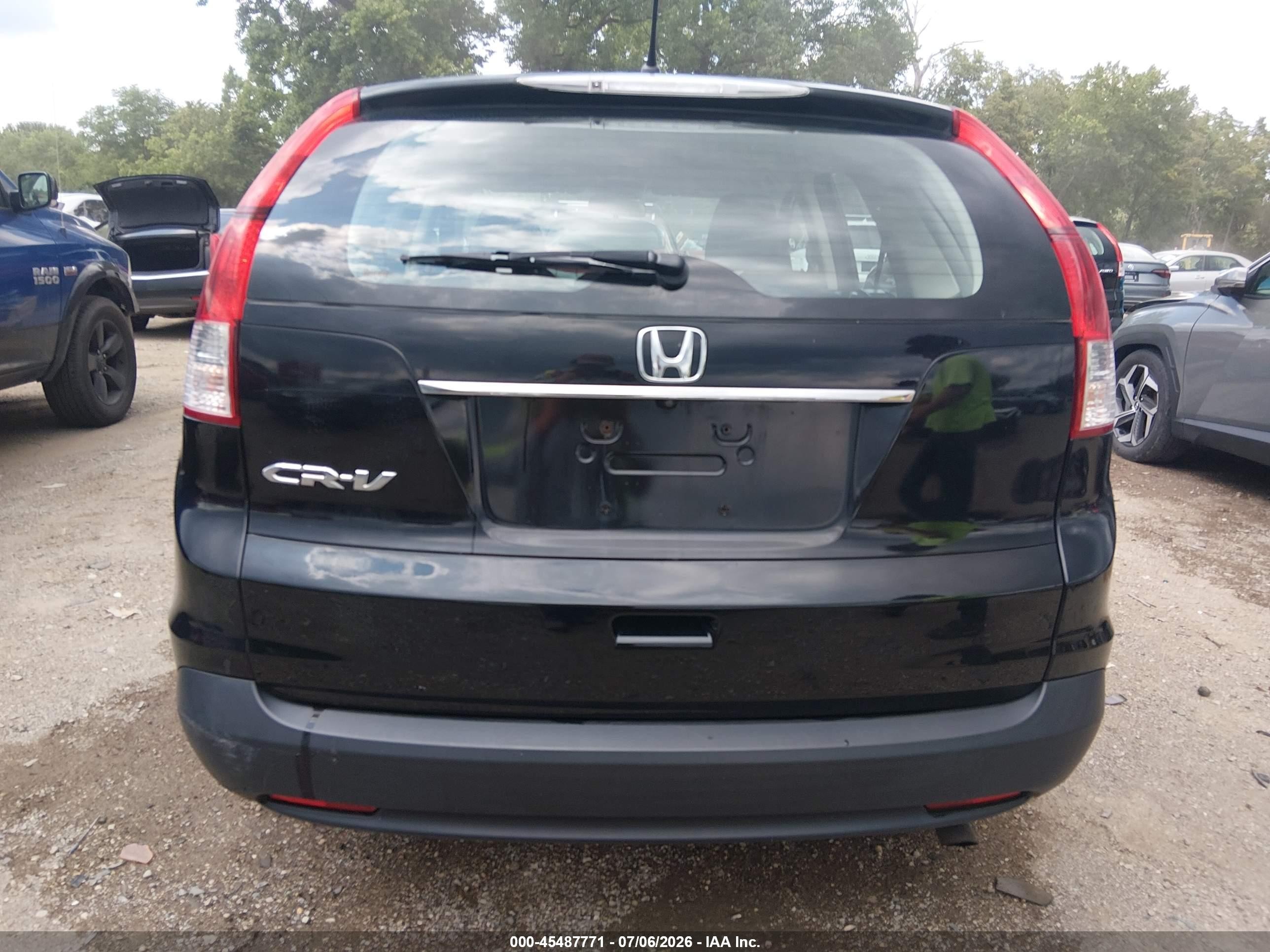 2013 Honda Cr-v Lx Black vin: 2HKRM3H3XDH520968