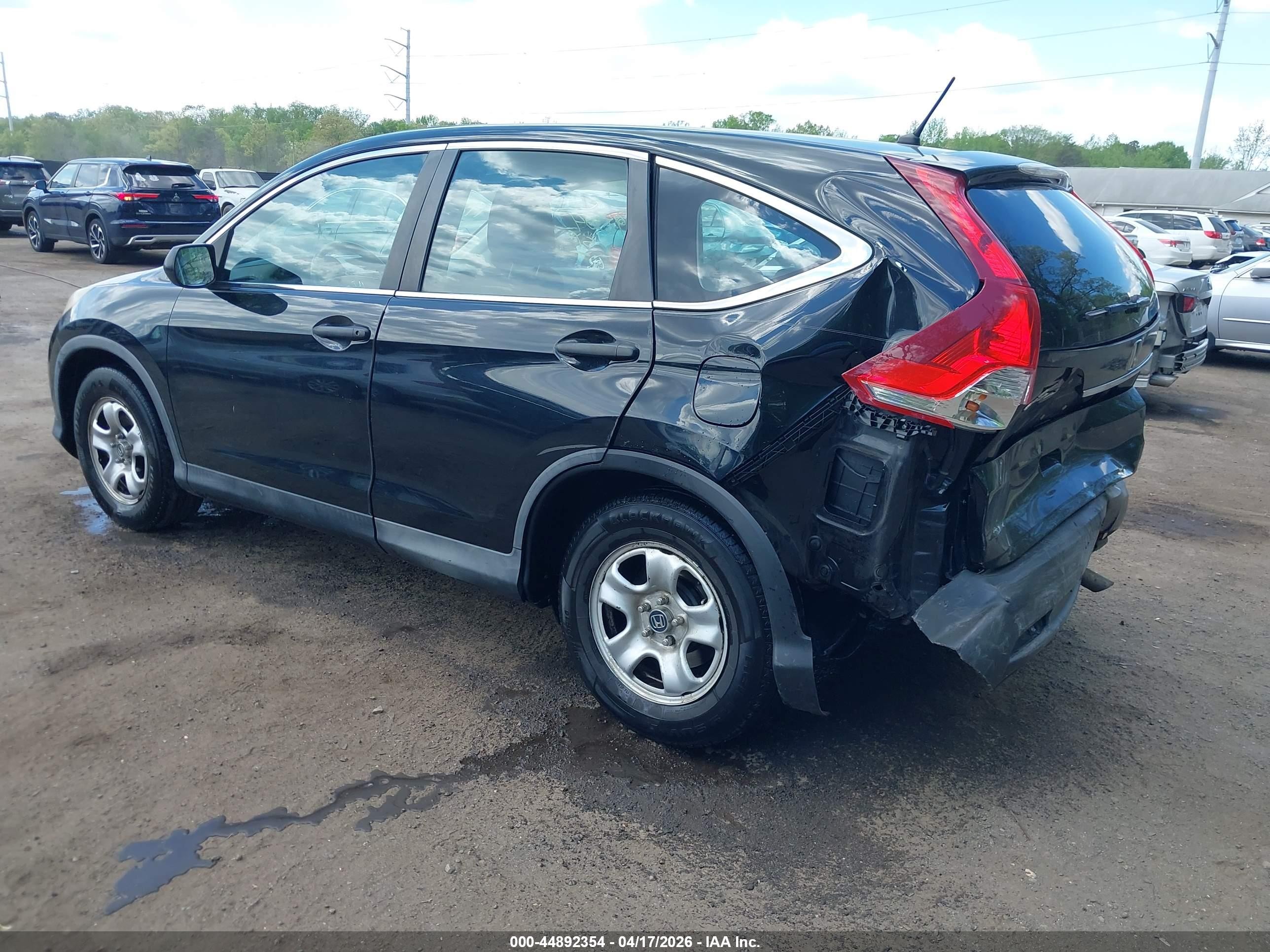2014 Honda Cr-v Lx Black vin: 2HKRM3H3XEH523581