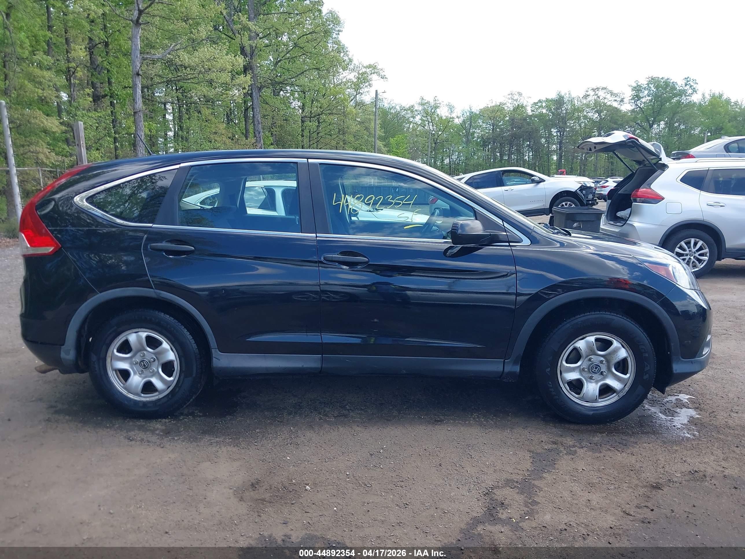 2014 Honda Cr-v Lx Black vin: 2HKRM3H3XEH523581