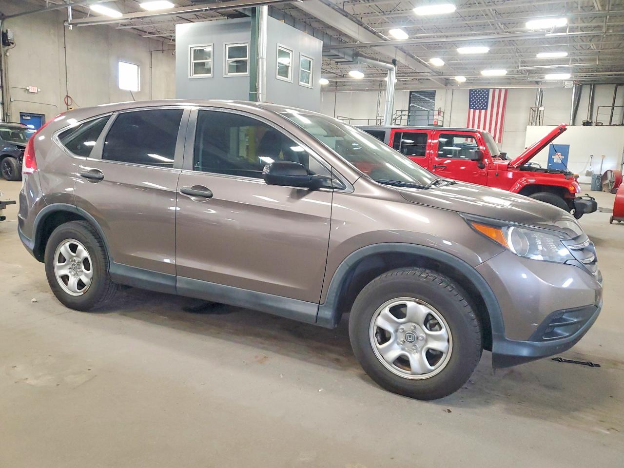 2014 Honda Cr-v Lx Gray vin: 2HKRM3H3XEH550442