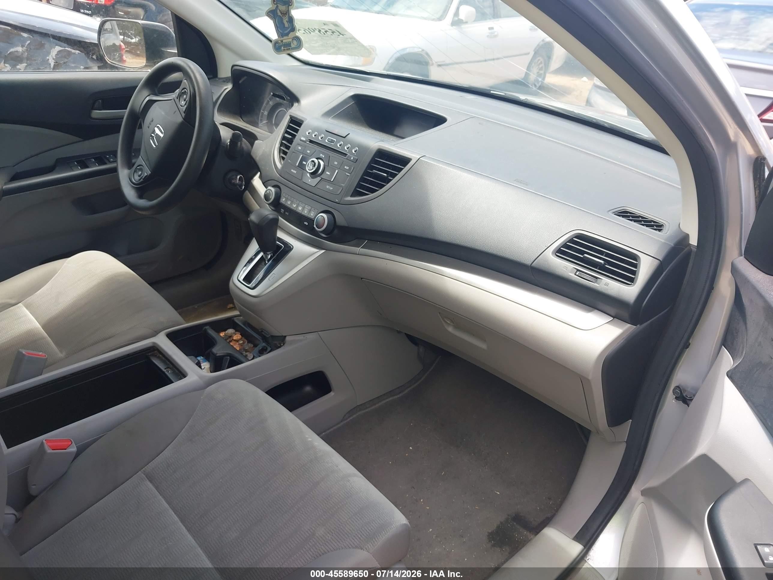 2014 Honda Cr-v Lx Silver vin: 2HKRM3H3XEH566477