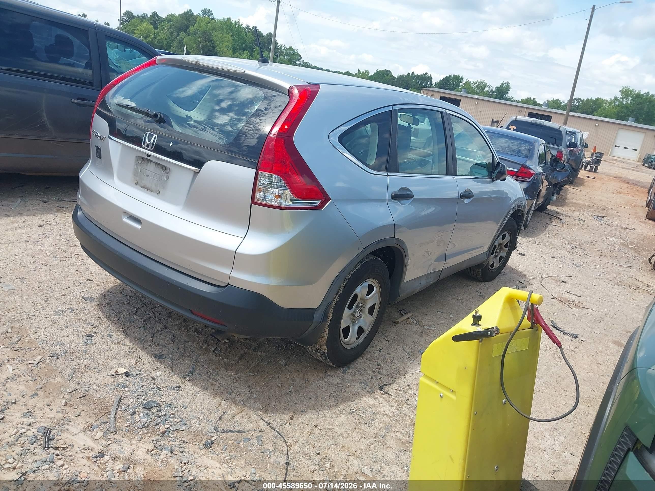 2014 Honda Cr-v Lx Silver vin: 2HKRM3H3XEH566477