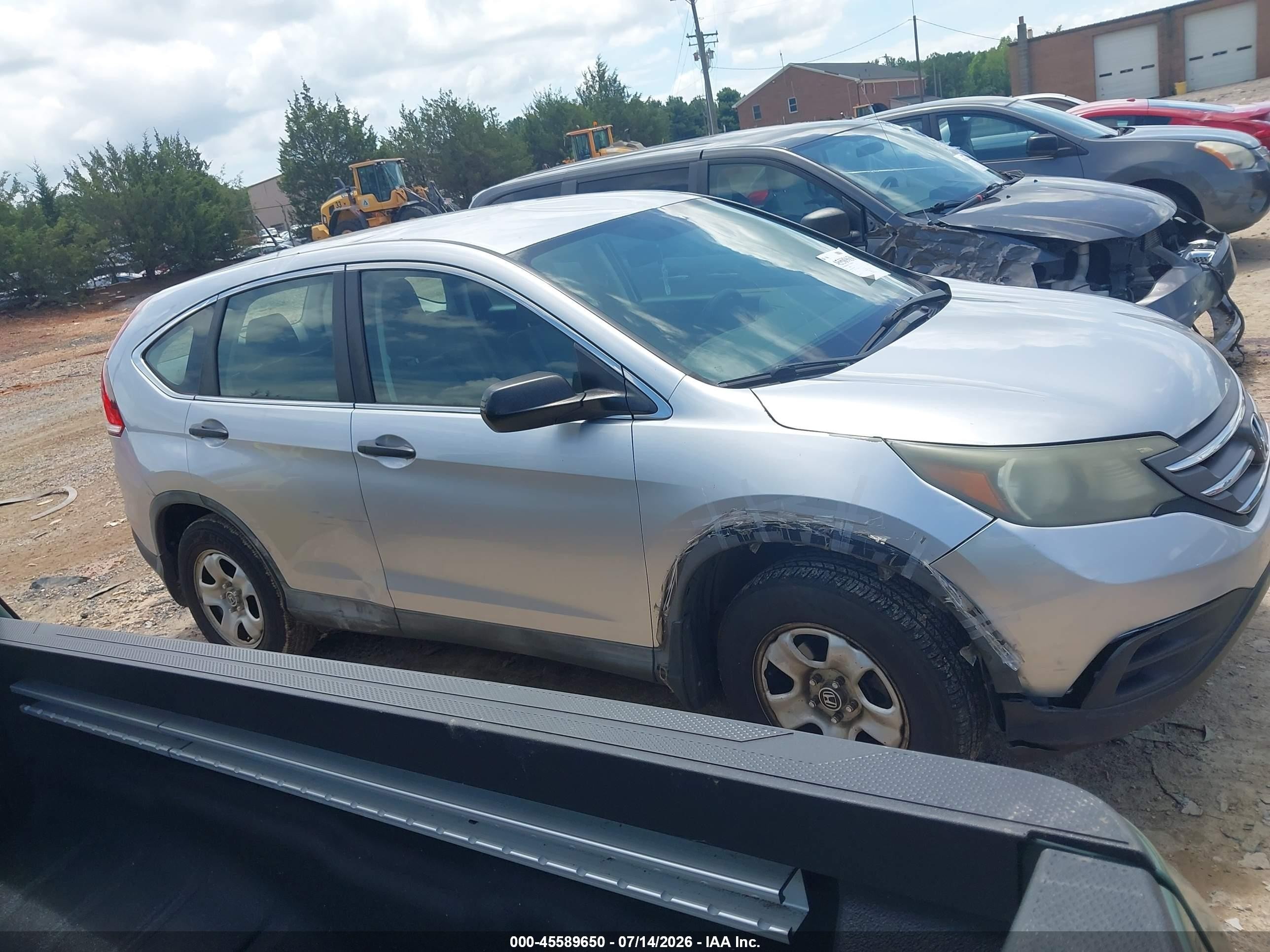 2014 Honda Cr-v Lx Silver vin: 2HKRM3H3XEH566477