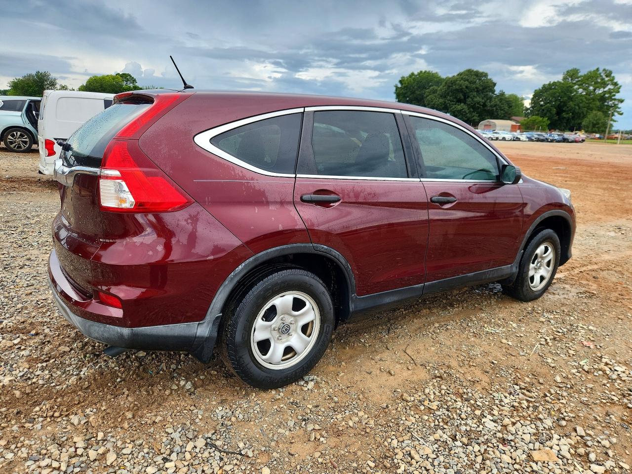 2015 Honda Cr-v Lx Burgundy vin: 2HKRM3H3XFH516938