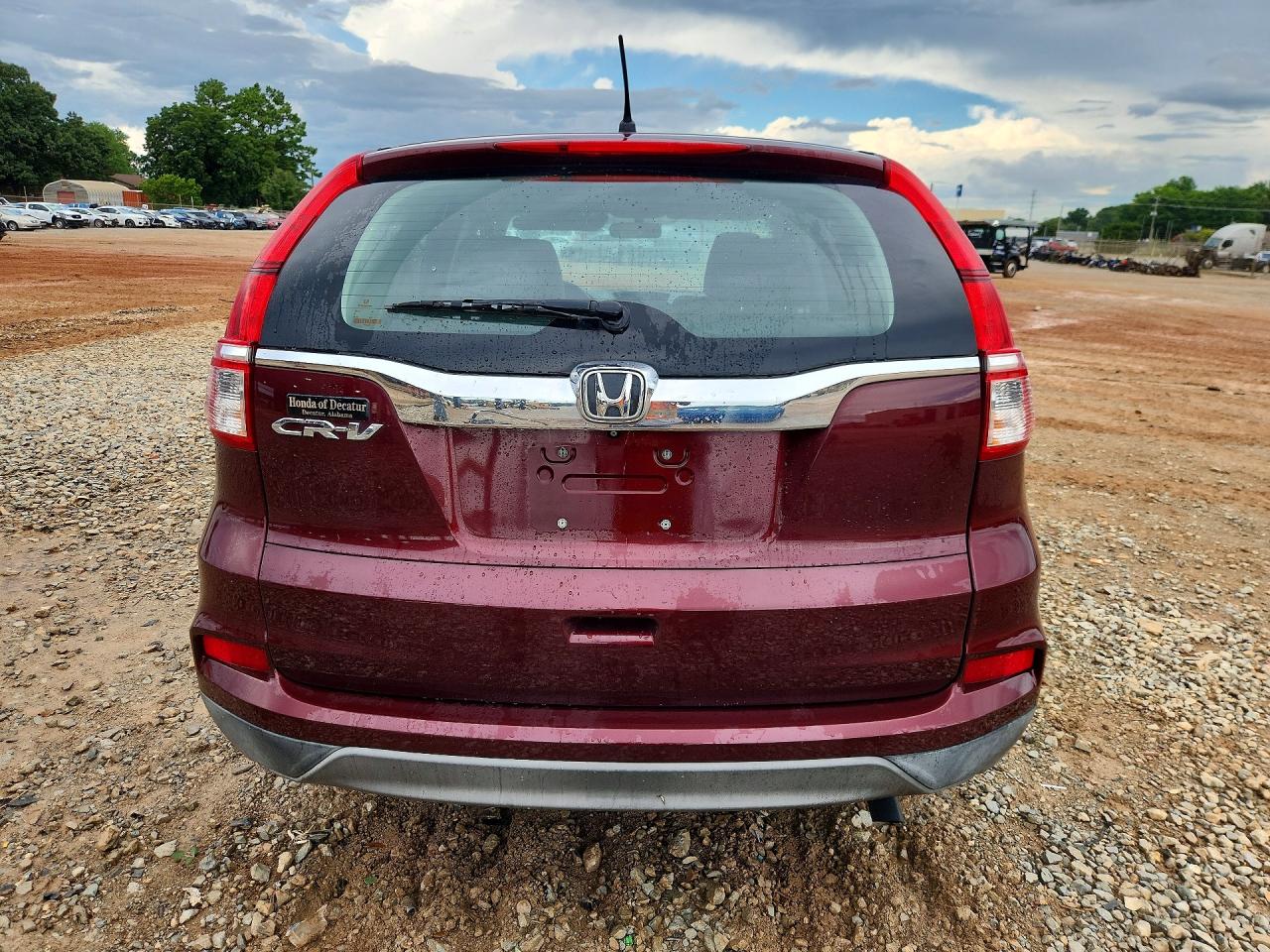 2015 Honda Cr-v Lx Burgundy vin: 2HKRM3H3XFH516938