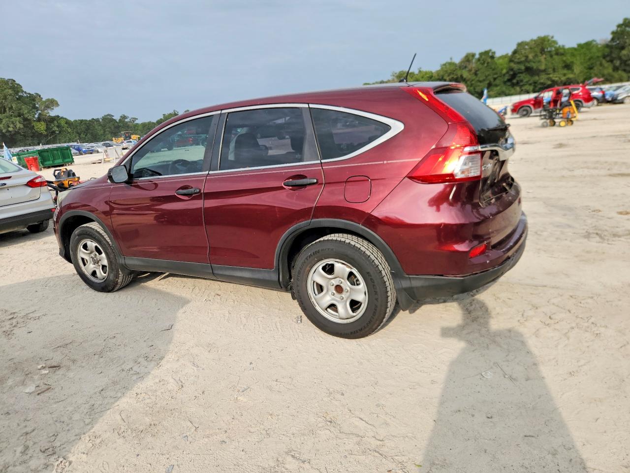 2015 Honda Cr-v Lx Burgundy vin: 2HKRM3H3XFH546036