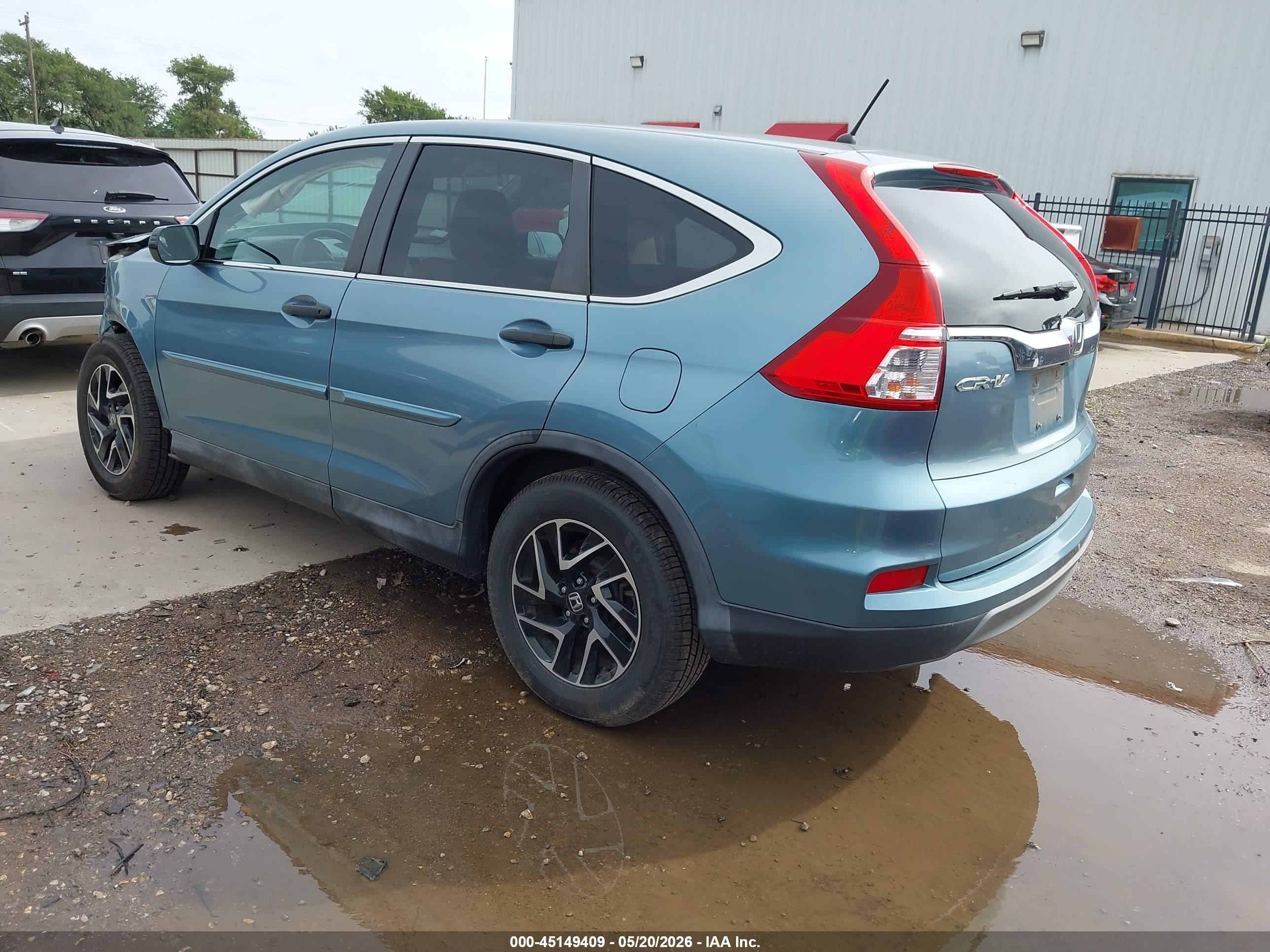 2016 Honda Cr-v Se Синий vin: 2HKRM3H47GH518897