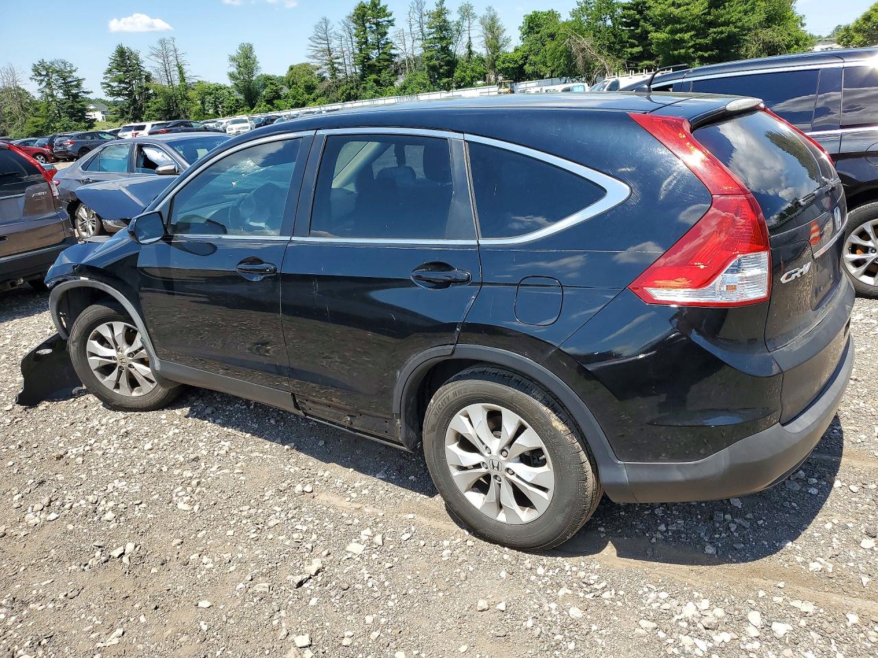 2012 Honda Cr-v Ex Black vin: 2HKRM3H50CH502236