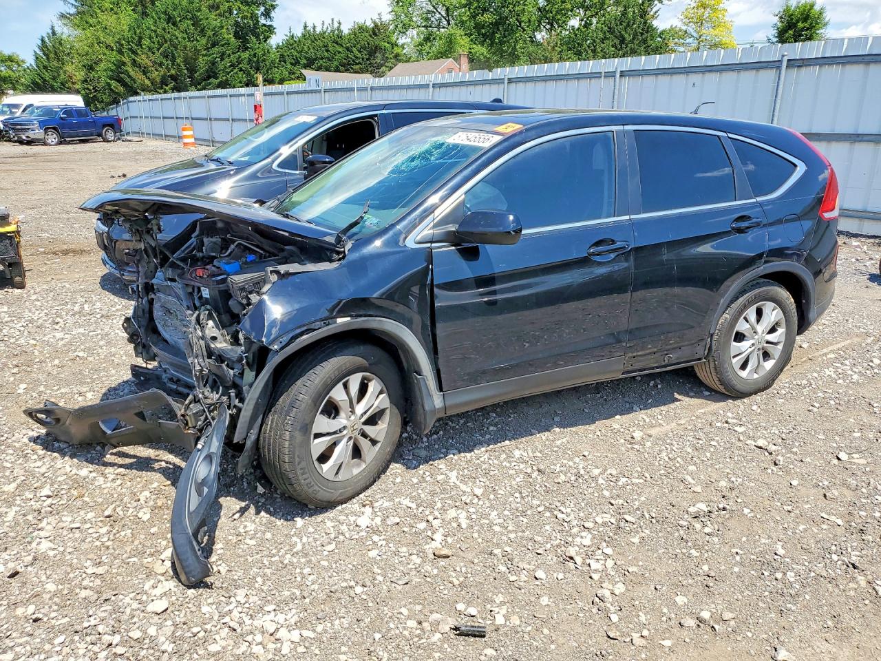 2012 Honda Cr-v Ex Black vin: 2HKRM3H50CH502236