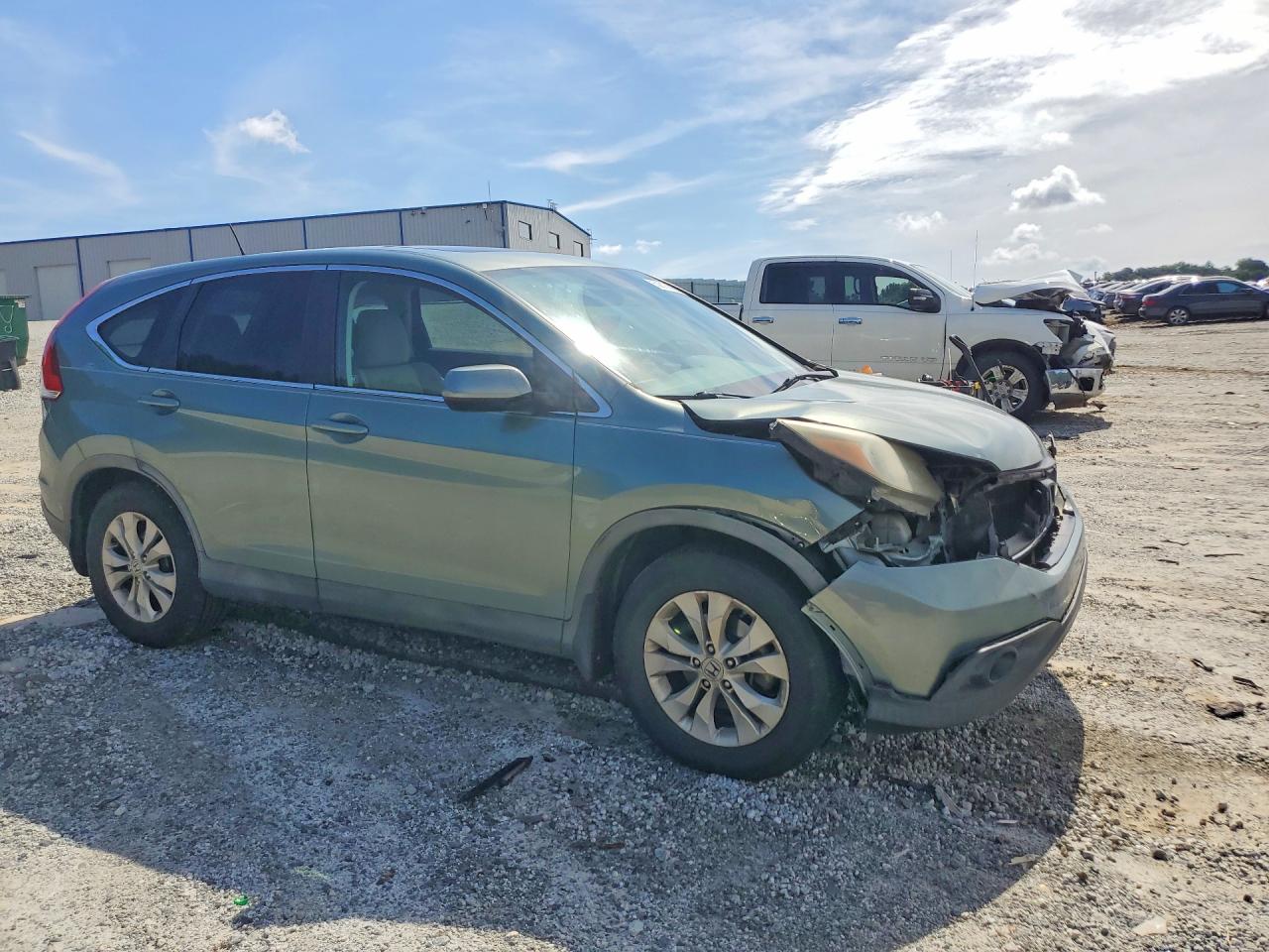 2012 Honda Cr-v Ex Green vin: 2HKRM3H50CH504262