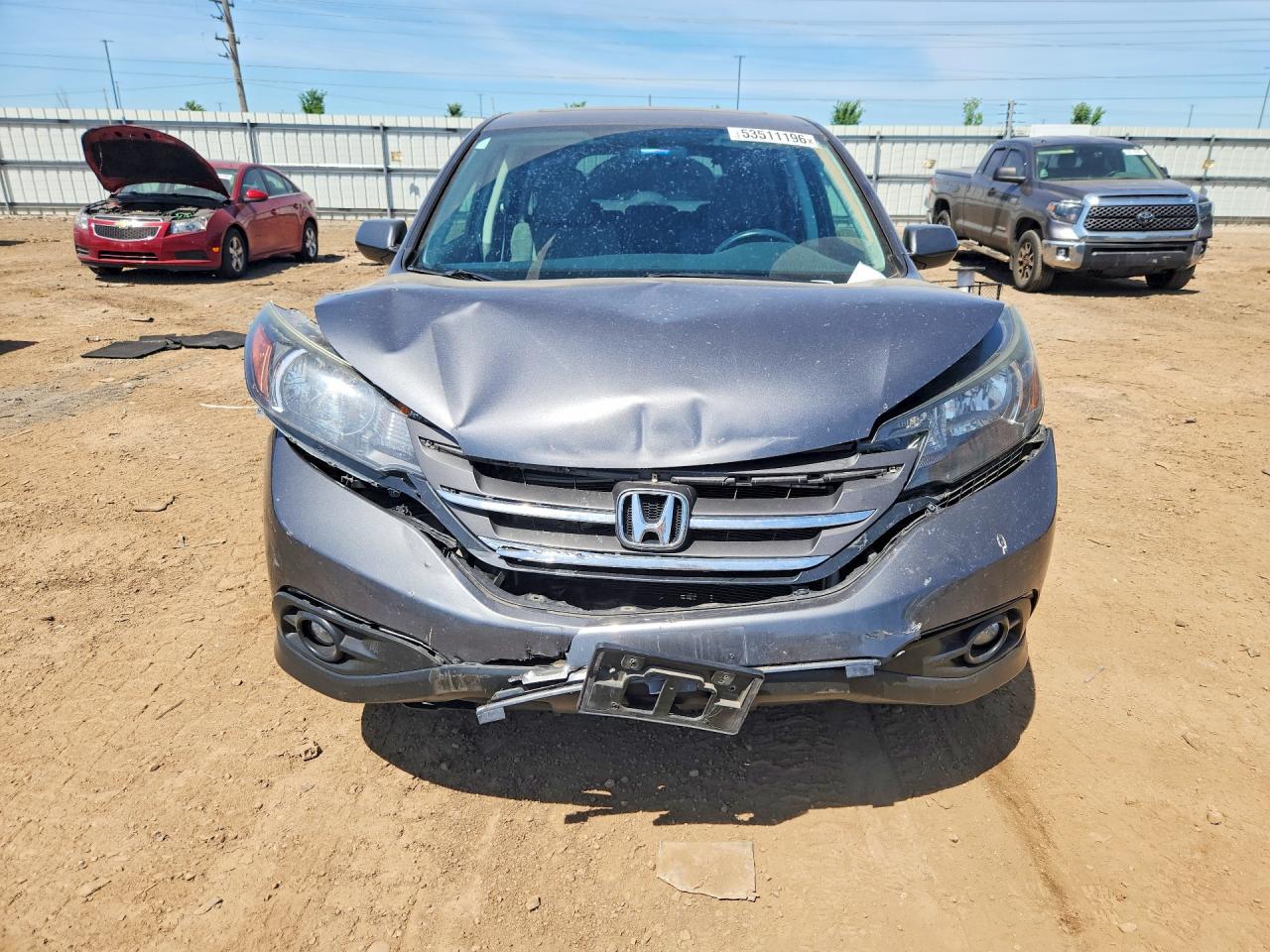 2013 Honda Cr-v Ex Gray vin: 2HKRM3H50DH509222