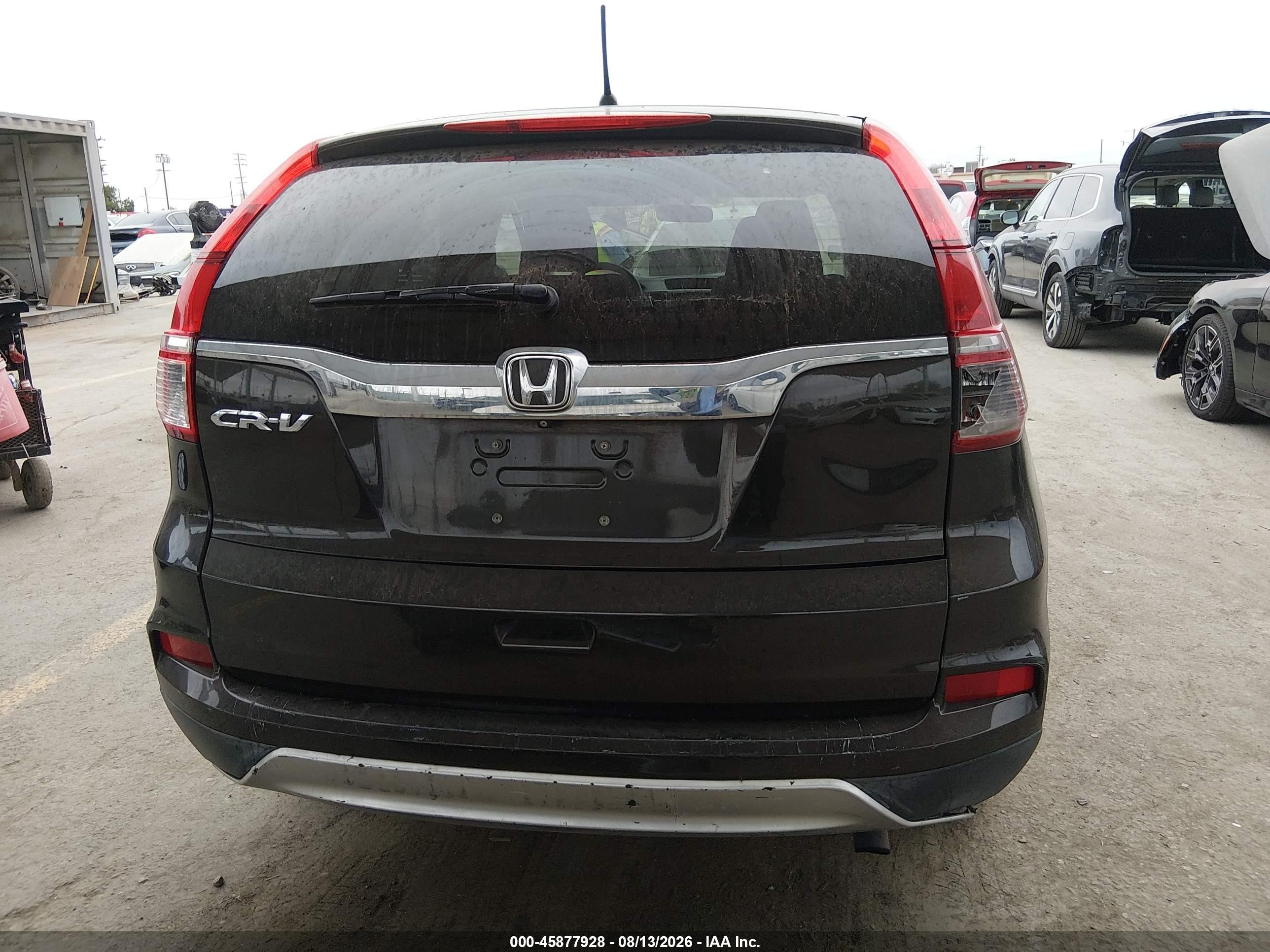 2015 Honda Cr-v Ex Серый vin: 2HKRM3H50FH513287