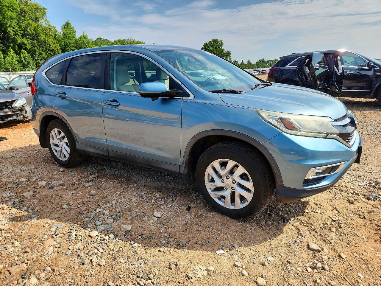2015 Honda Cr-v Ex Blue vin: 2HKRM3H50FH517243