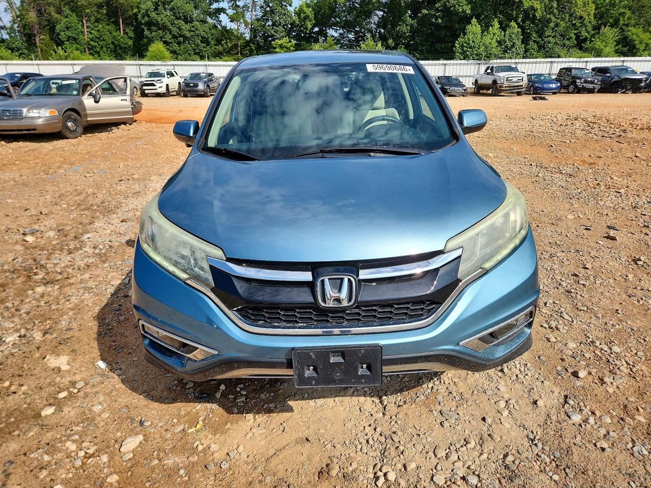 2015 Honda Cr-v Ex Blue vin: 2HKRM3H50FH517243