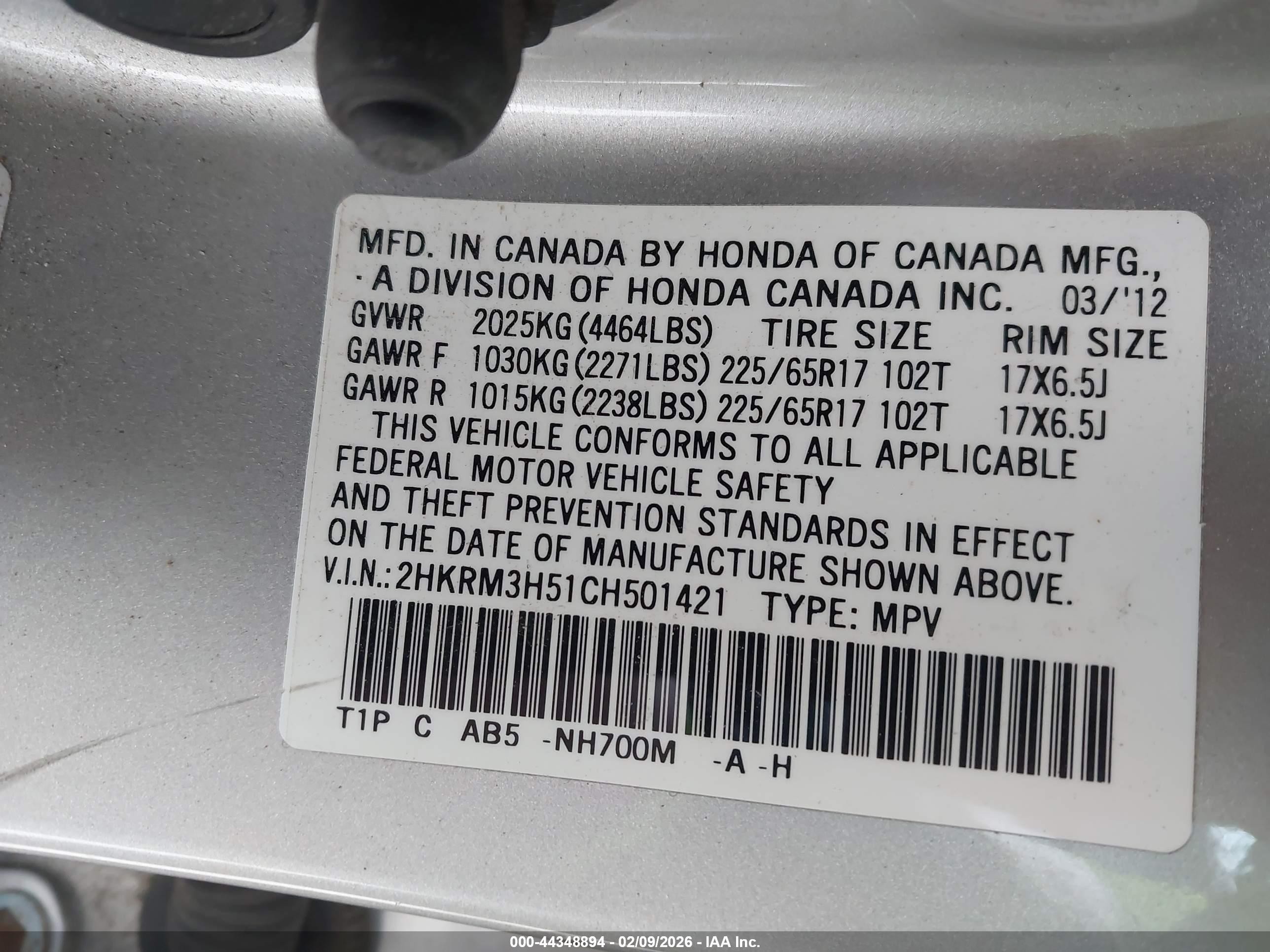 2012 Honda Cr-v Ex Silver vin: 2HKRM3H51CH501421