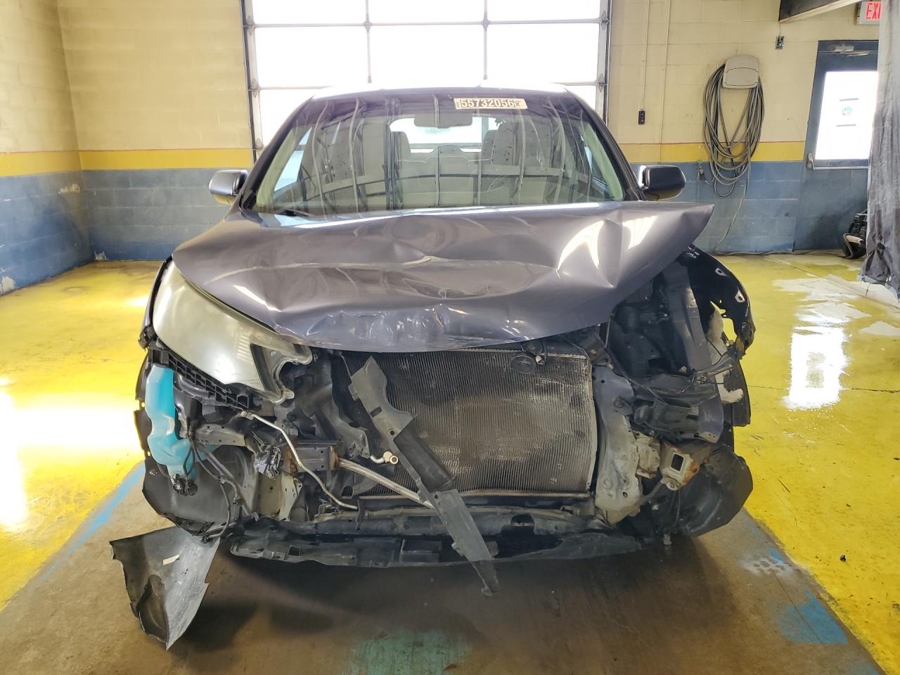 2014 Honda Cr-v Ex Blue vin: 2HKRM3H51EH518786 Damage: Hood, Severe Damage, Replacement Required