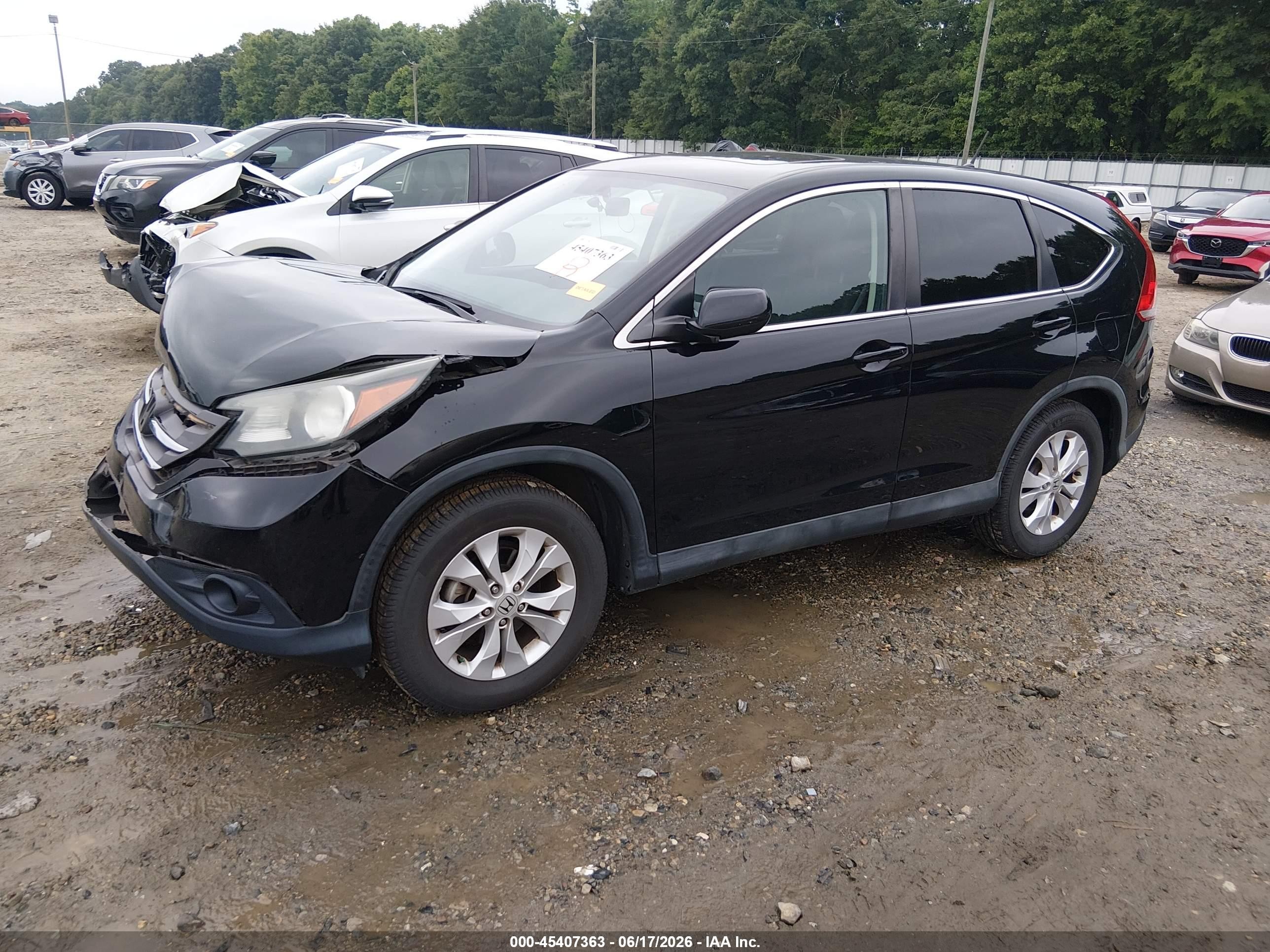 2014 Honda Cr-v Ex Black vin: 2HKRM3H51EH539170