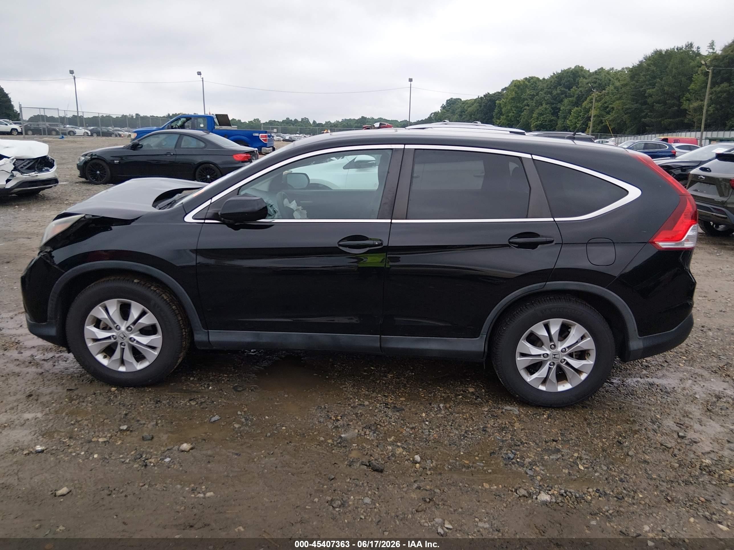 2014 Honda Cr-v Ex Black vin: 2HKRM3H51EH539170
