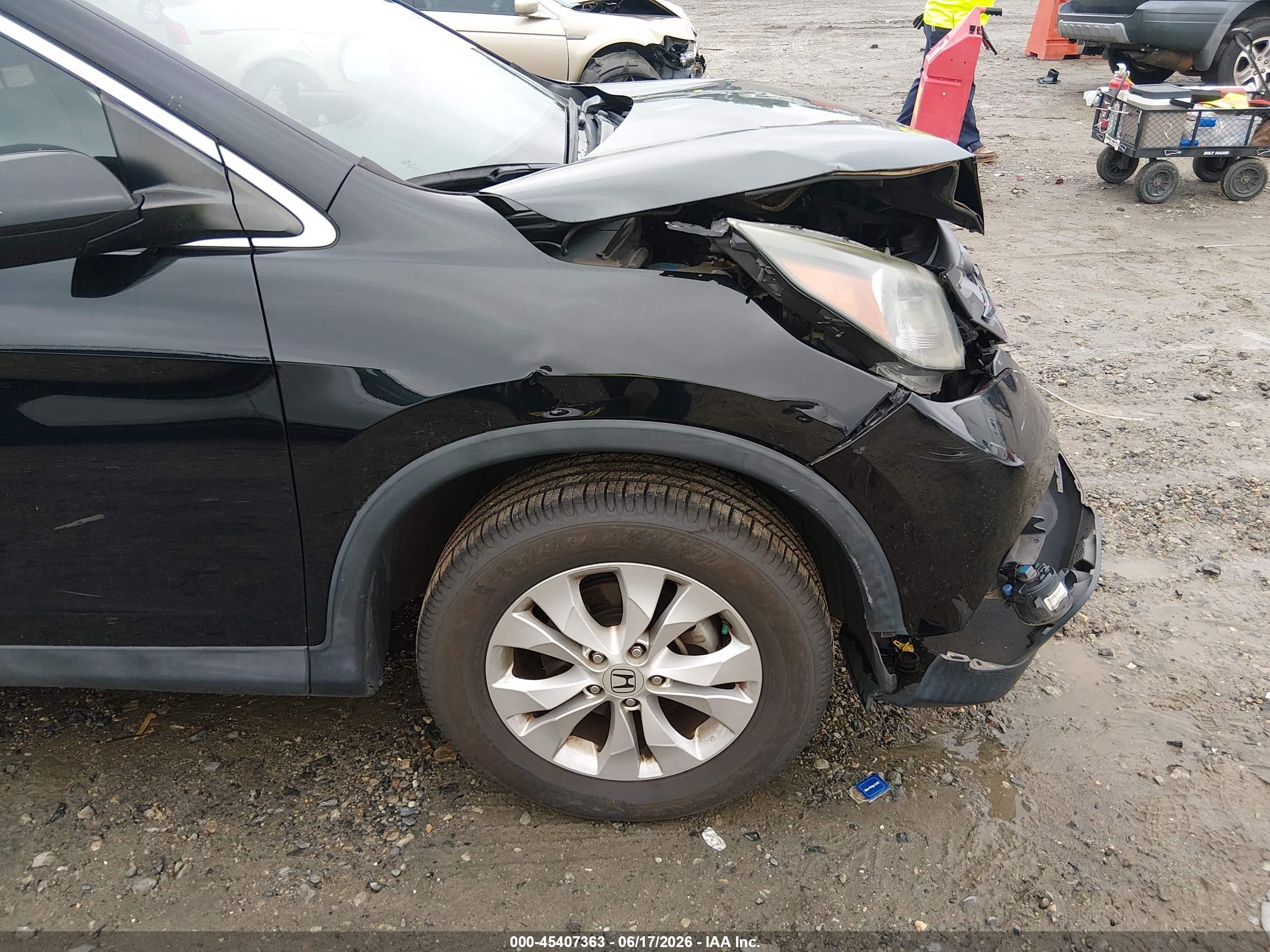 2014 Honda Cr-v Ex Black vin: 2HKRM3H51EH539170