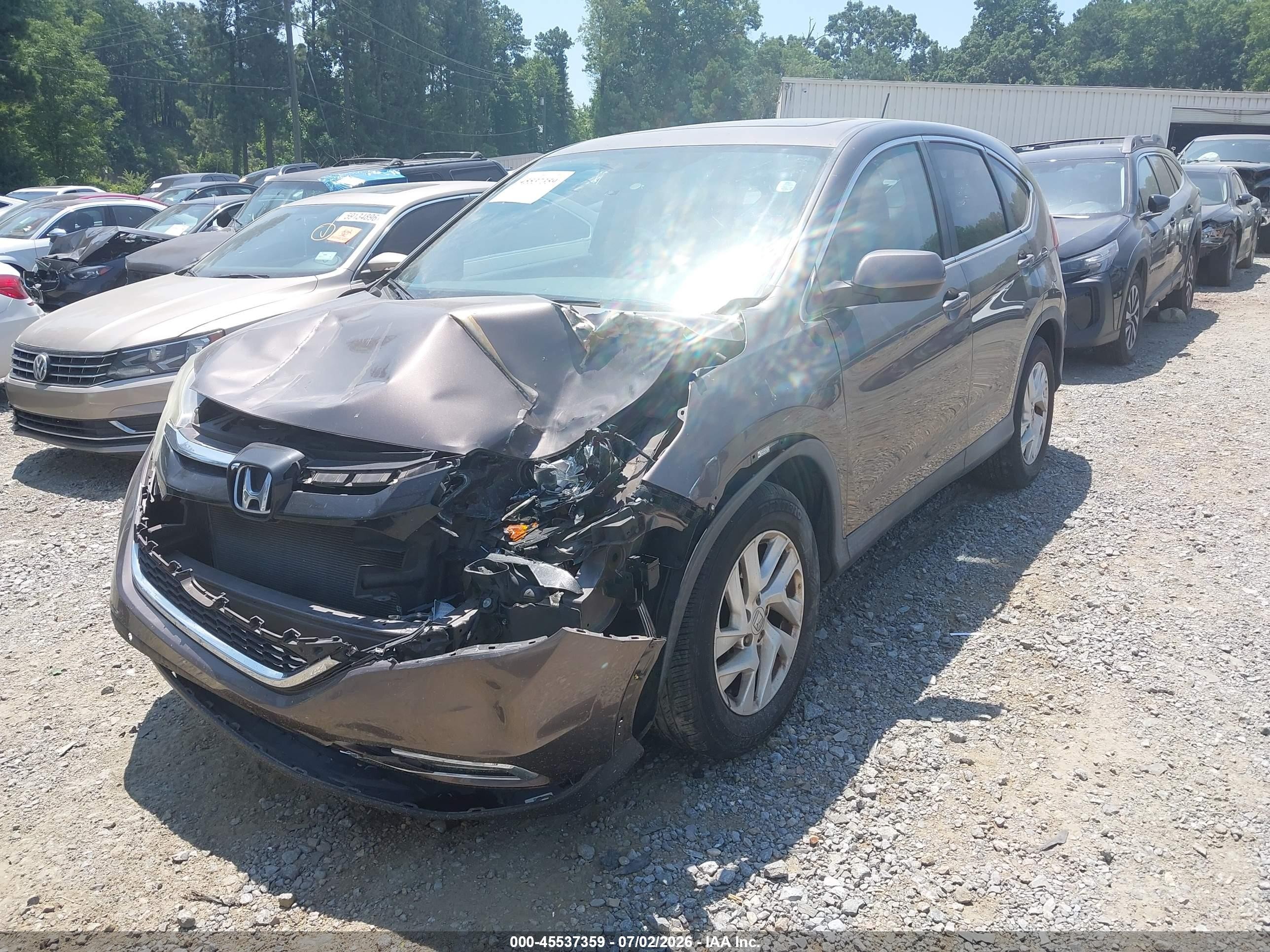 2015 Honda Cr-v Ex Brown vin: 2HKRM3H51FH503223