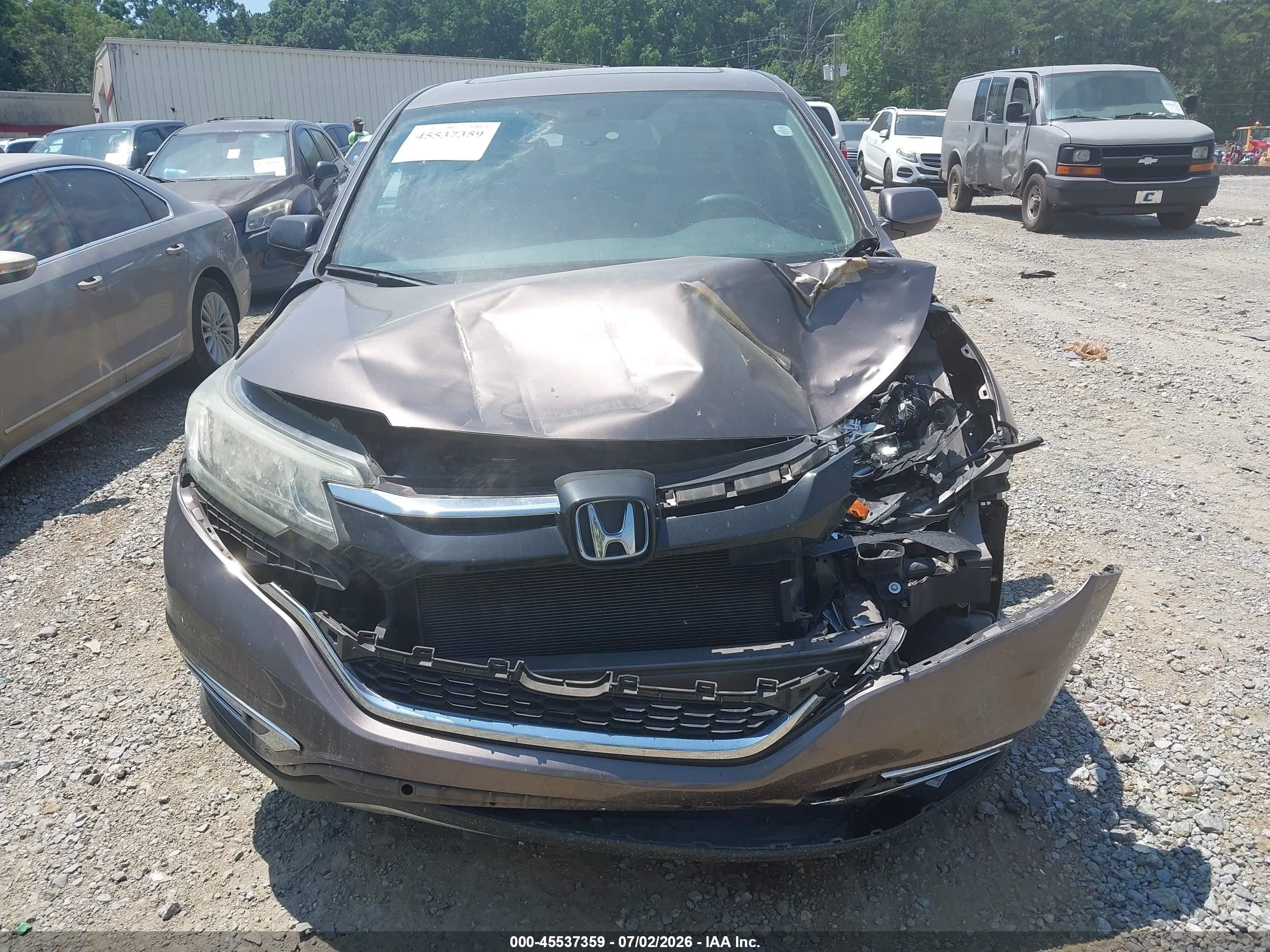 2015 Honda Cr-v Ex Brown vin: 2HKRM3H51FH503223