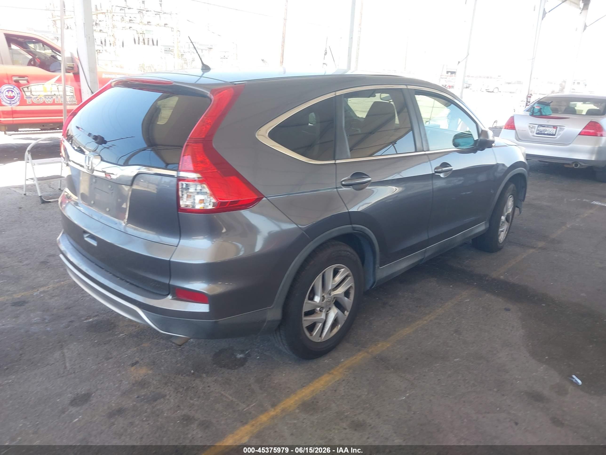 2015 Honda Cr-v Ex Gray vin: 2HKRM3H51FH526050