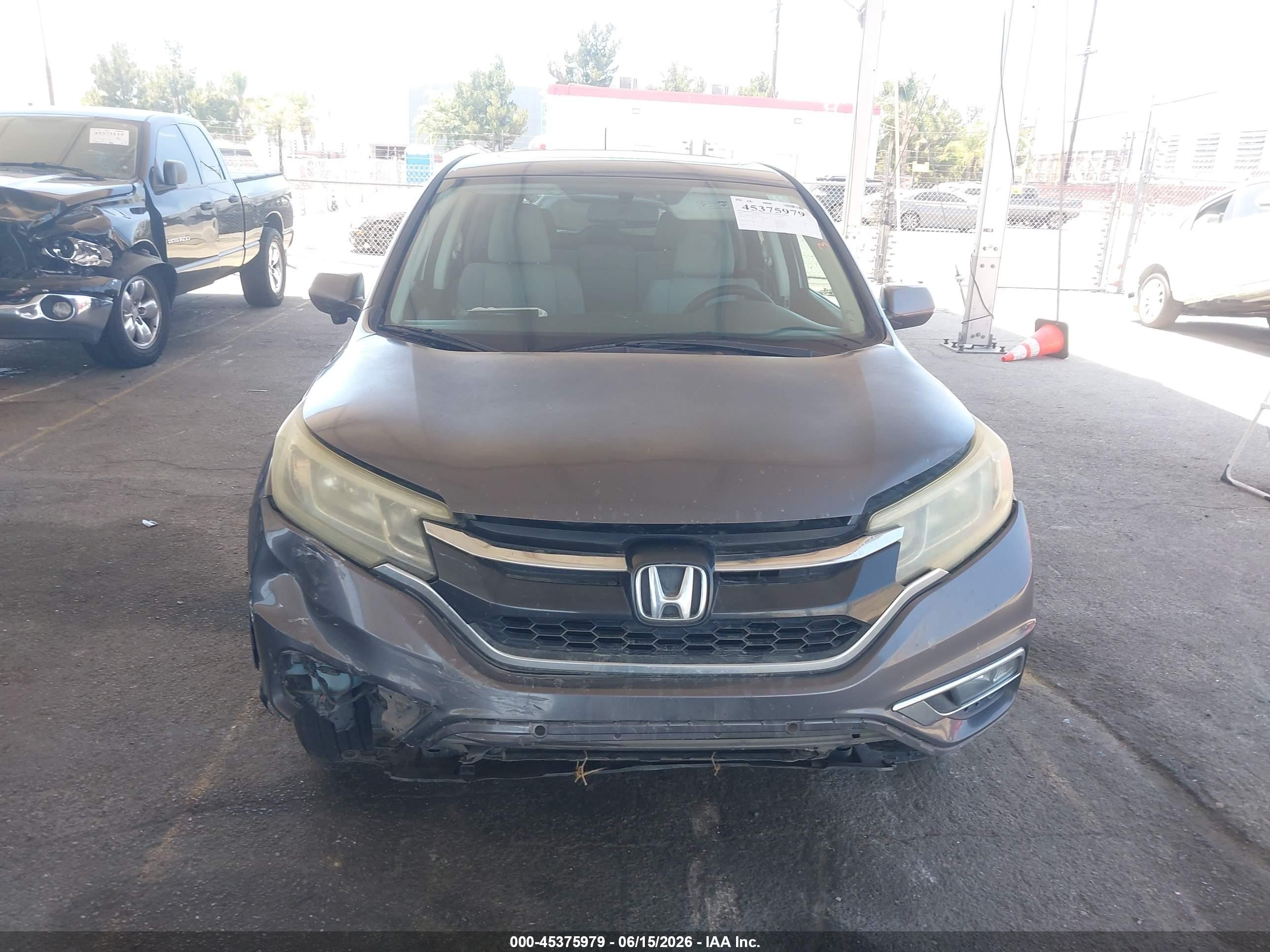 2015 Honda Cr-v Ex Gray vin: 2HKRM3H51FH526050