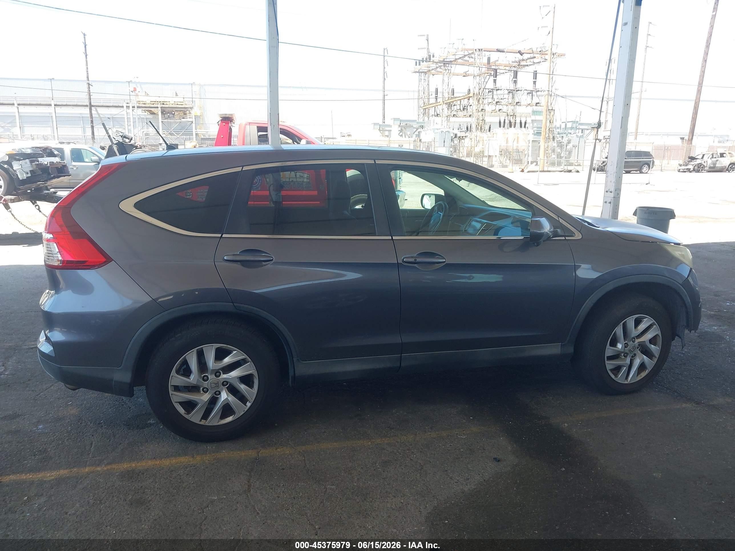 2015 Honda Cr-v Ex Gray vin: 2HKRM3H51FH526050