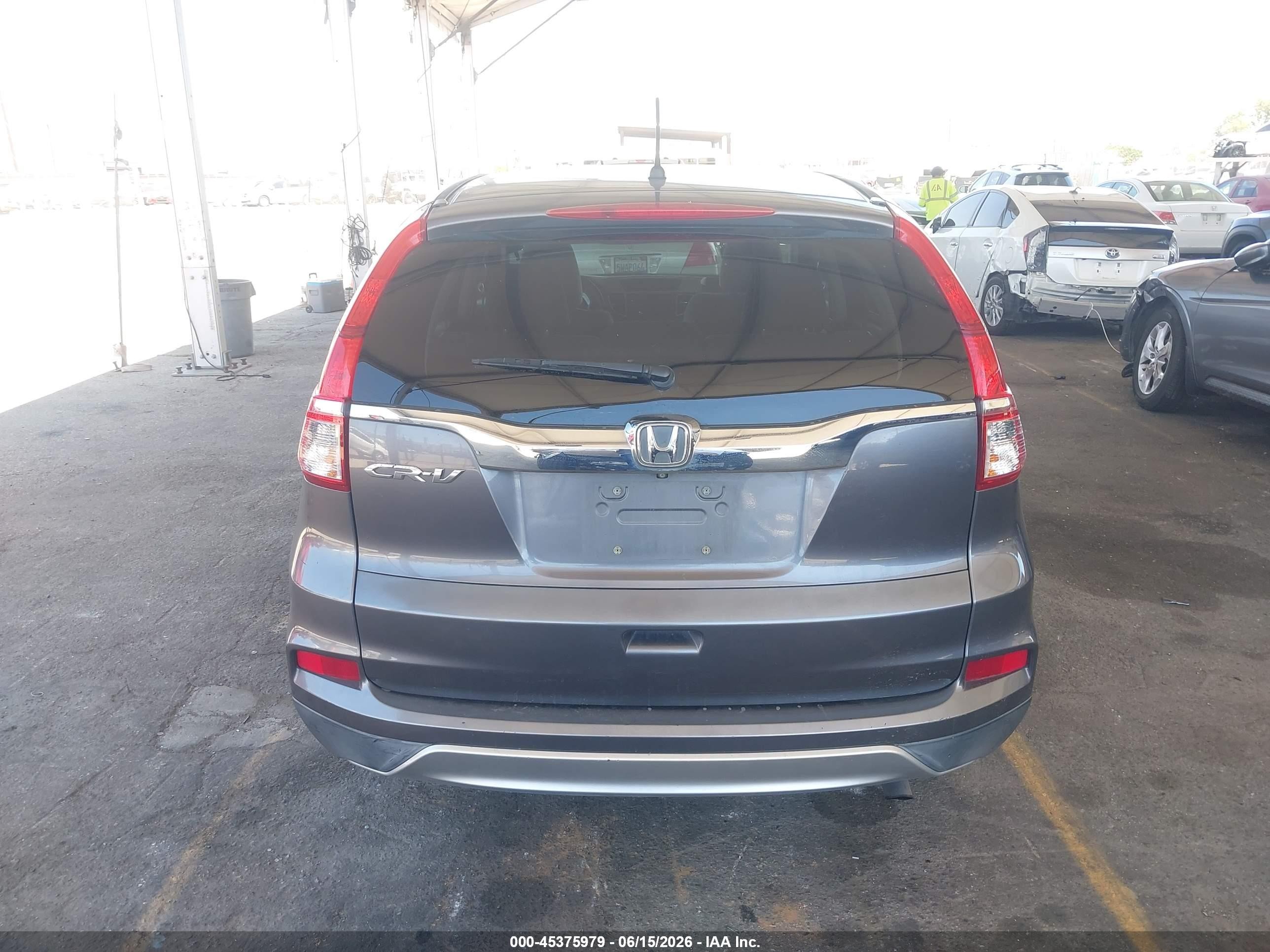 2015 Honda Cr-v Ex Gray vin: 2HKRM3H51FH526050