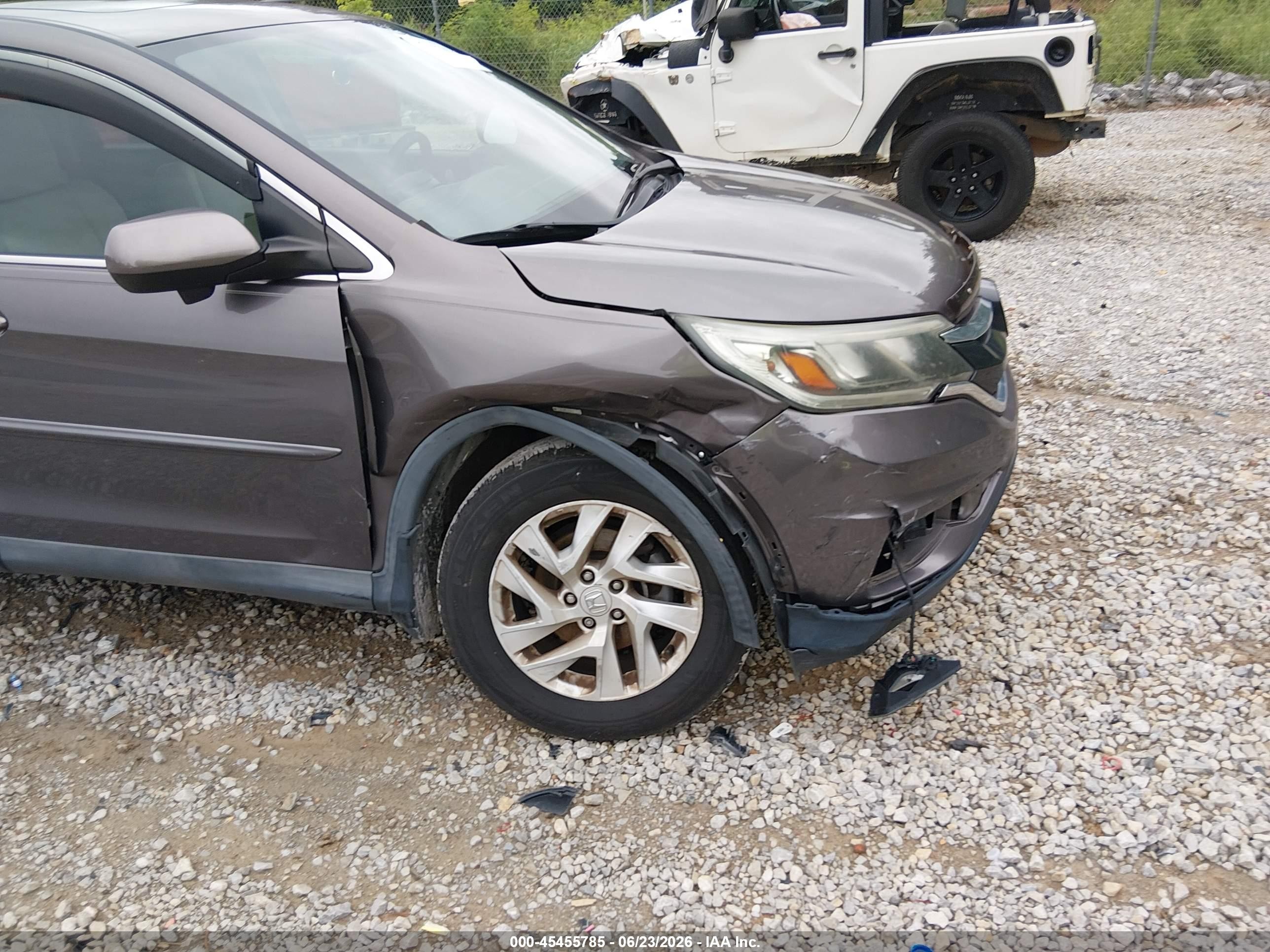 2015 Honda Cr-v Ex Gray vin: 2HKRM3H51FH532950