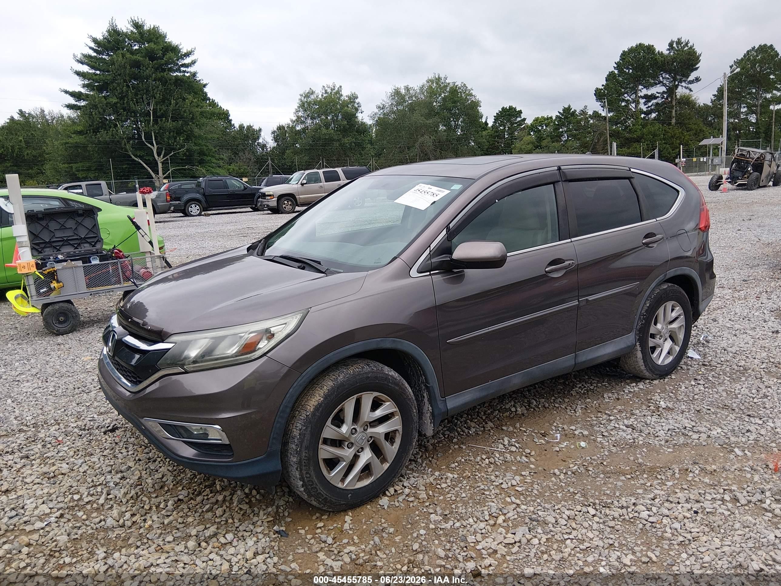 2015 Honda Cr-v Ex Gray vin: 2HKRM3H51FH532950