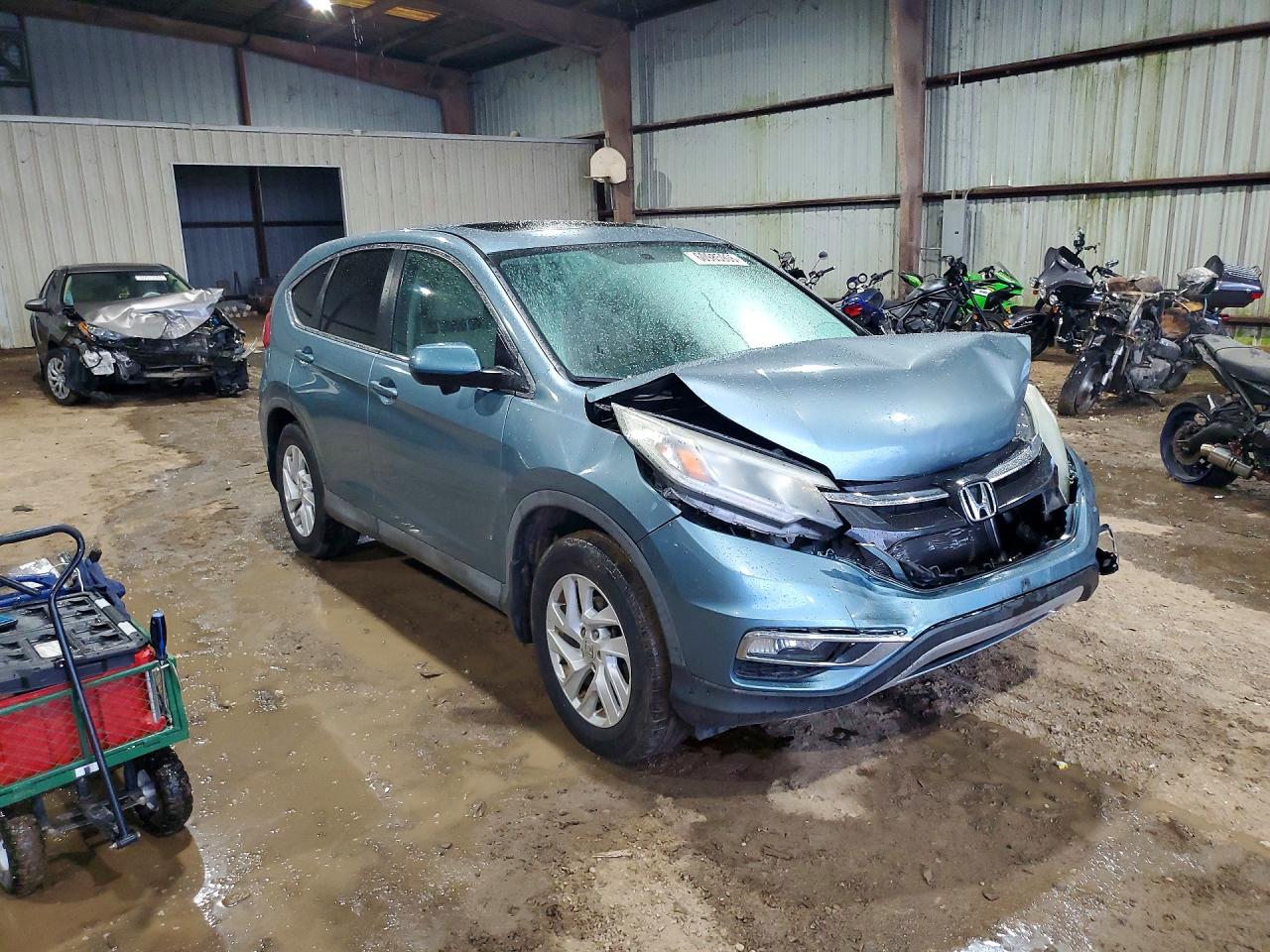 2015 Honda Cr-v Ex Blue vin: 2HKRM3H51FH555905