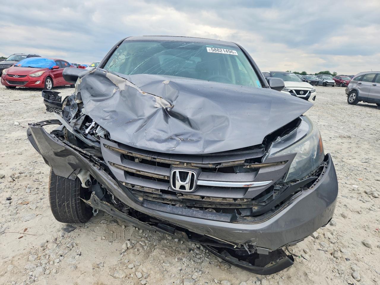 2013 Honda Cr-v Ex Gray vin: 2HKRM3H52DH507407