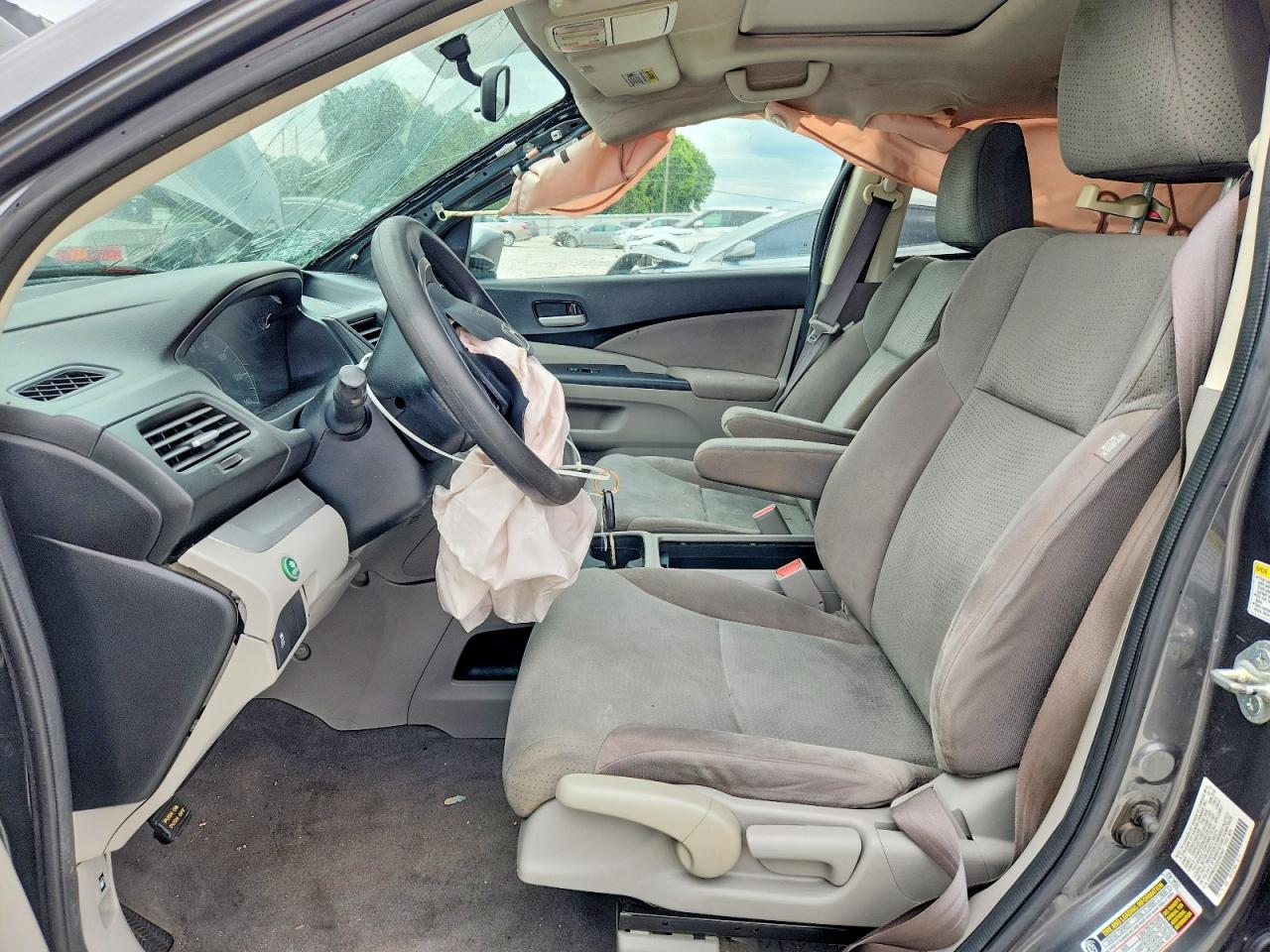 2013 Honda Cr-v Ex Gray vin: 2HKRM3H52DH507407