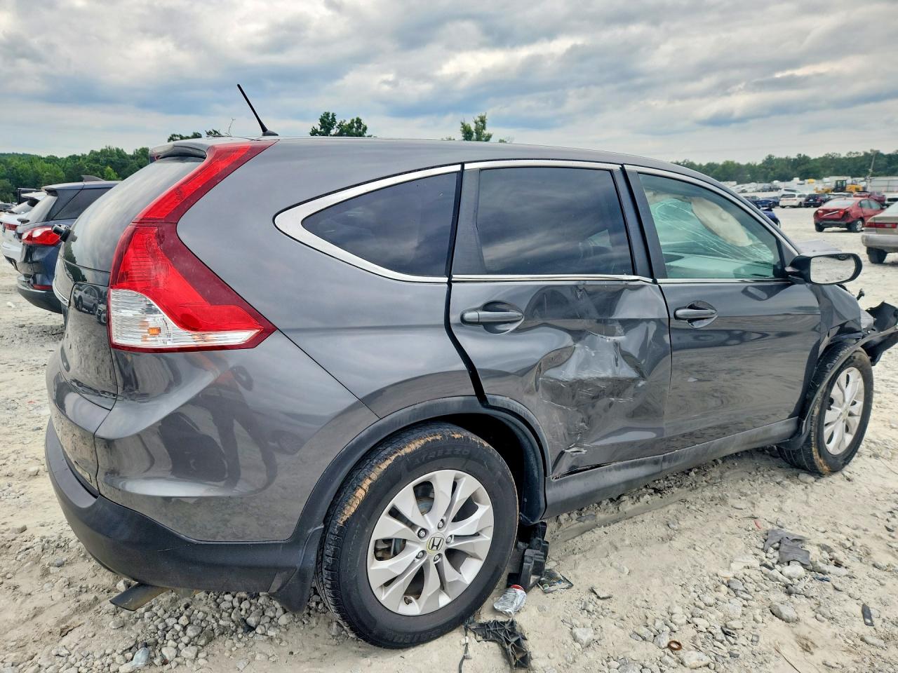 2013 Honda Cr-v Ex Gray vin: 2HKRM3H52DH507407