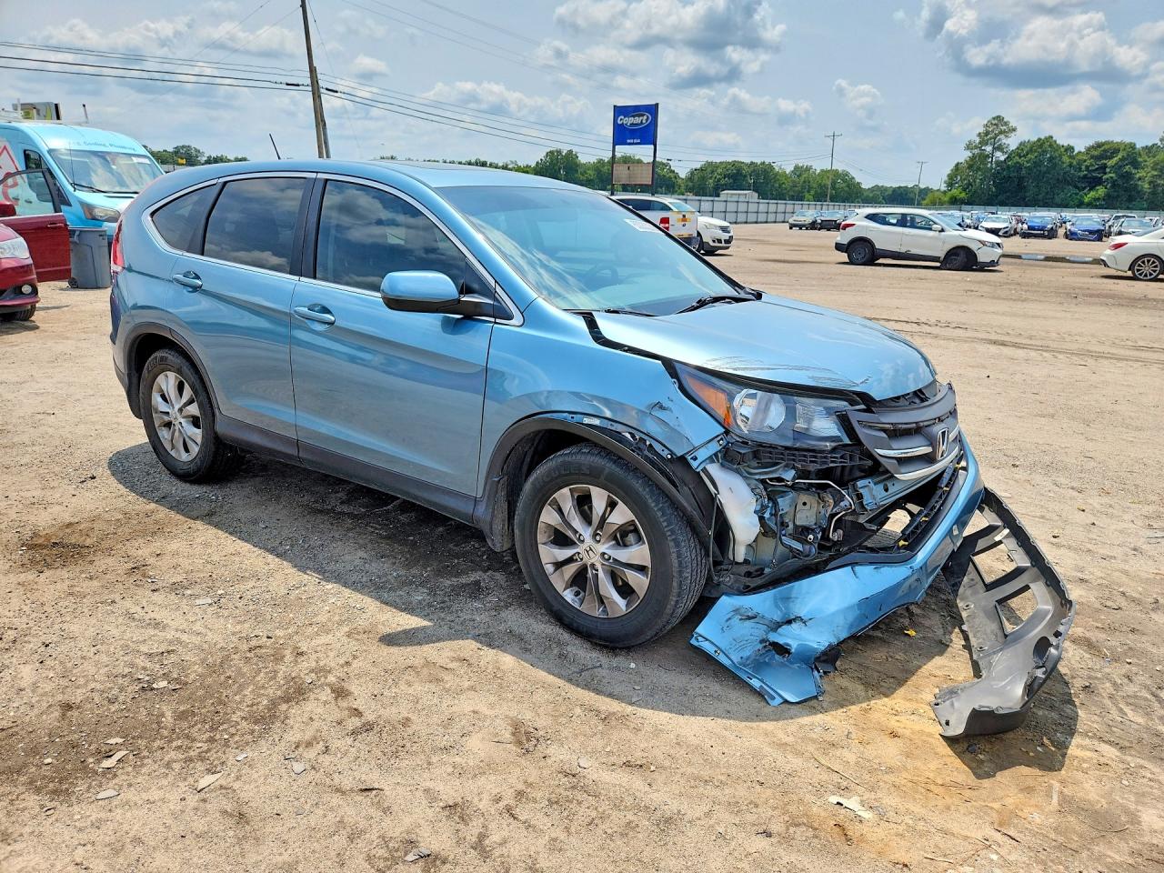 2014 Honda Cr-v Ex Blue vin: 2HKRM3H52EH515766