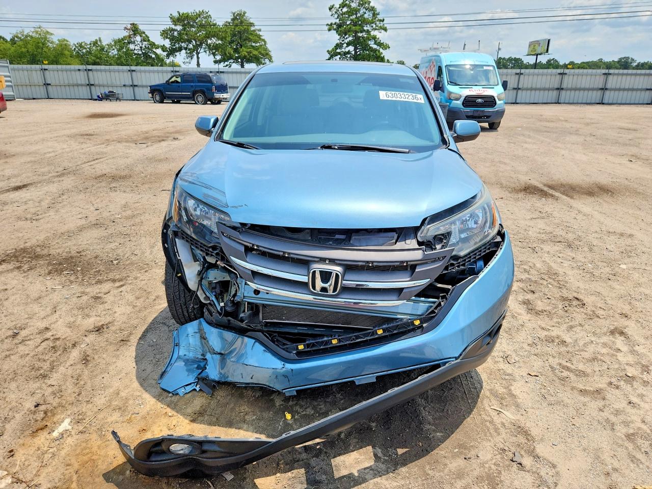 2014 Honda Cr-v Ex Blue vin: 2HKRM3H52EH515766