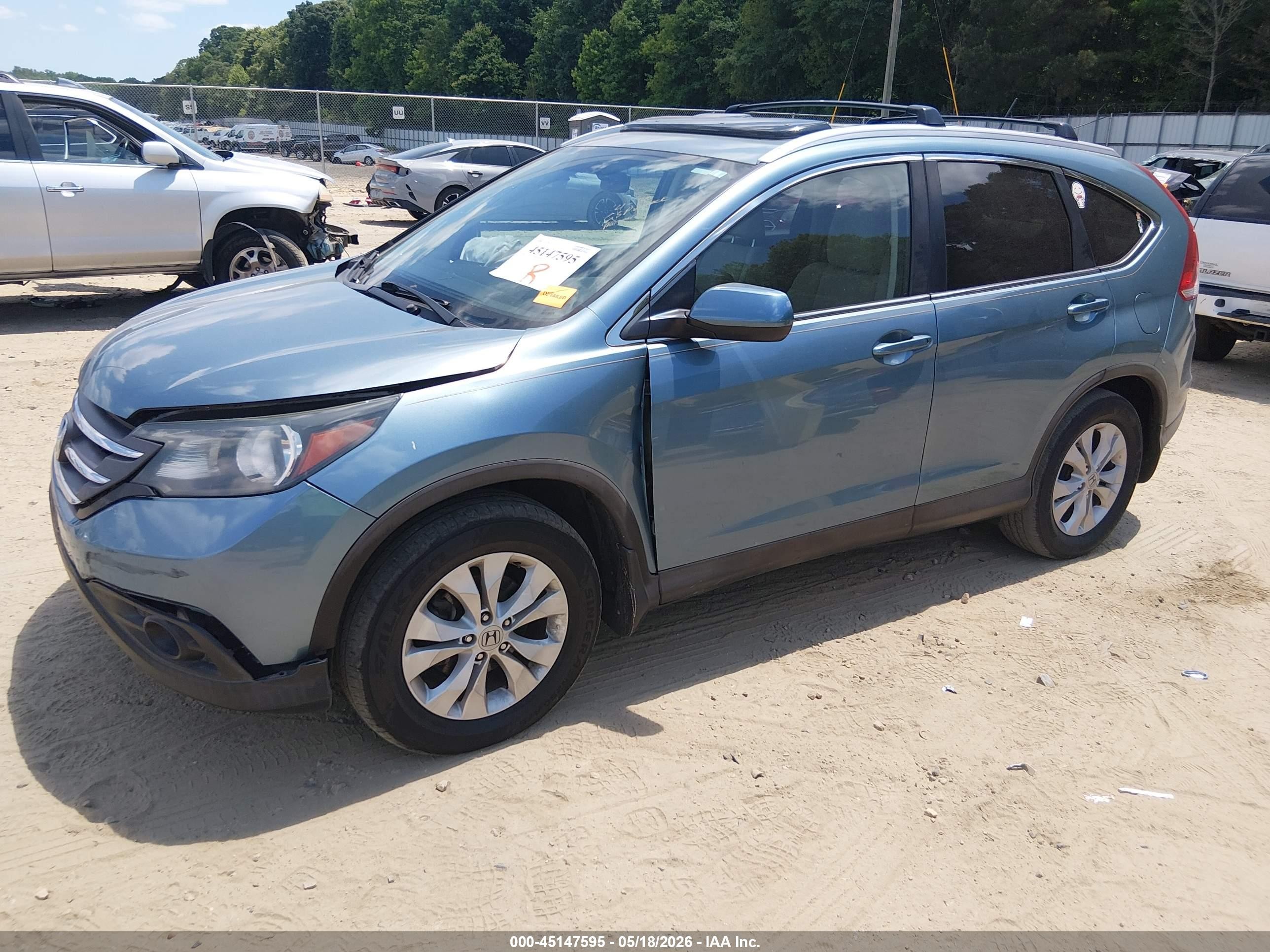 2014 Honda Cr-v Ex Teal vin: 2HKRM3H52EH562425