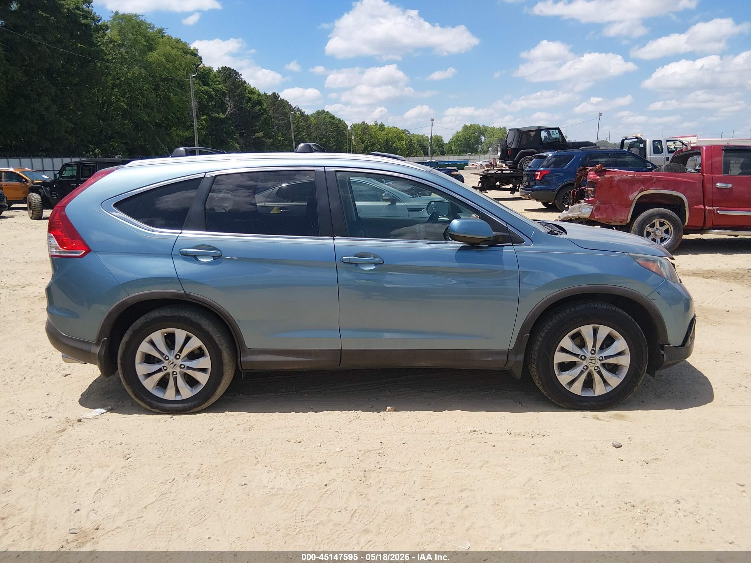 2014 Honda Cr-v Ex Teal vin: 2HKRM3H52EH562425