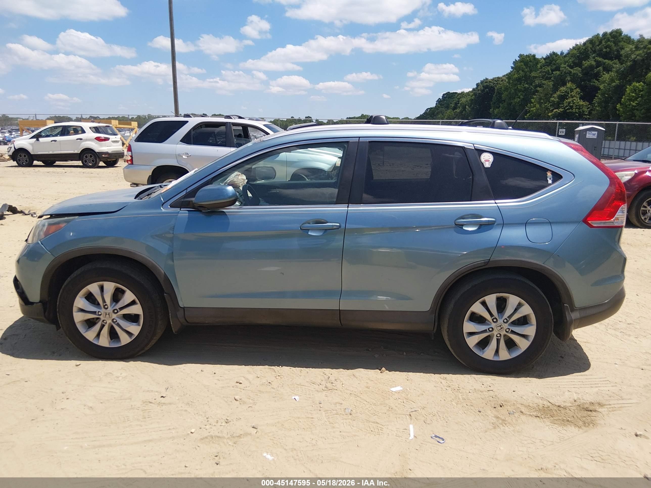 2014 Honda Cr-v Ex Teal vin: 2HKRM3H52EH562425