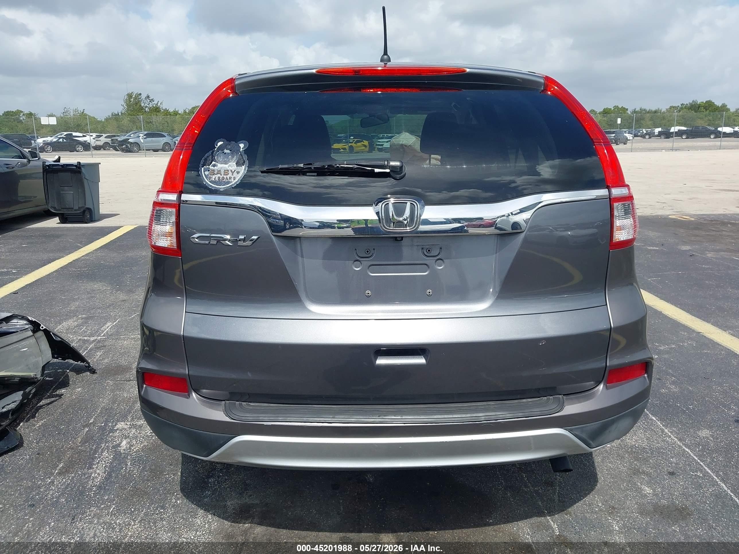 2015 Honda Cr-v Ex Серый vin: 2HKRM3H52FH523836