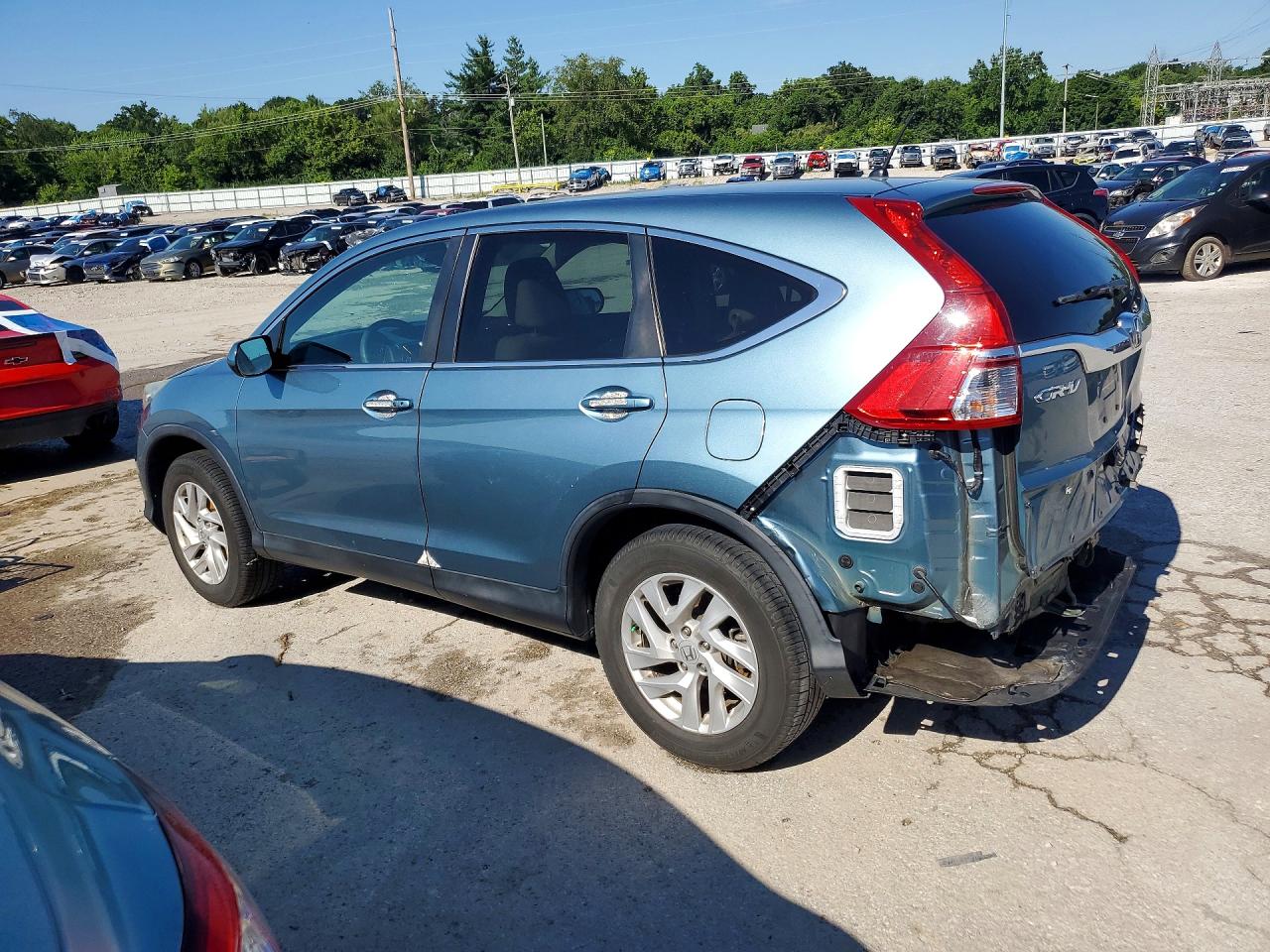 2015 Honda Cr-v Ex Teal vin: 2HKRM3H52FH547766