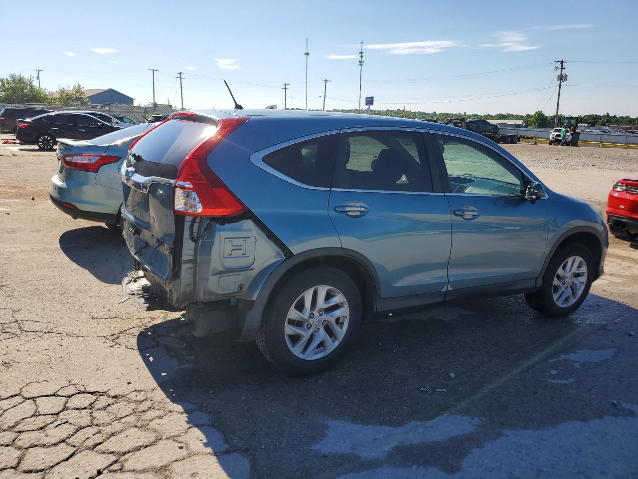 2015 Honda Cr-v Ex Teal vin: 2HKRM3H52FH547766