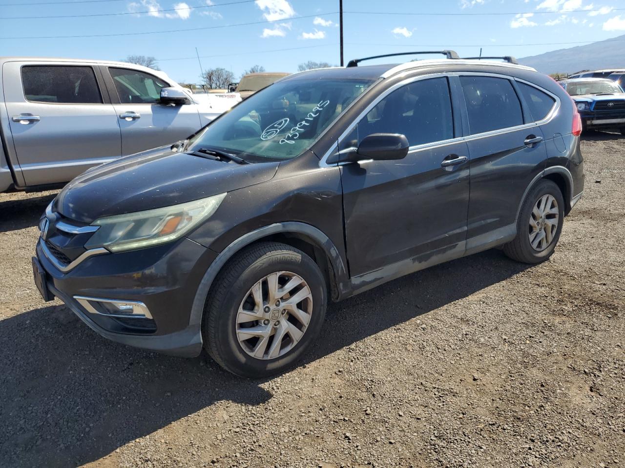 2015 Honda Cr-v Ex Black vin: 2HKRM3H52FH545643