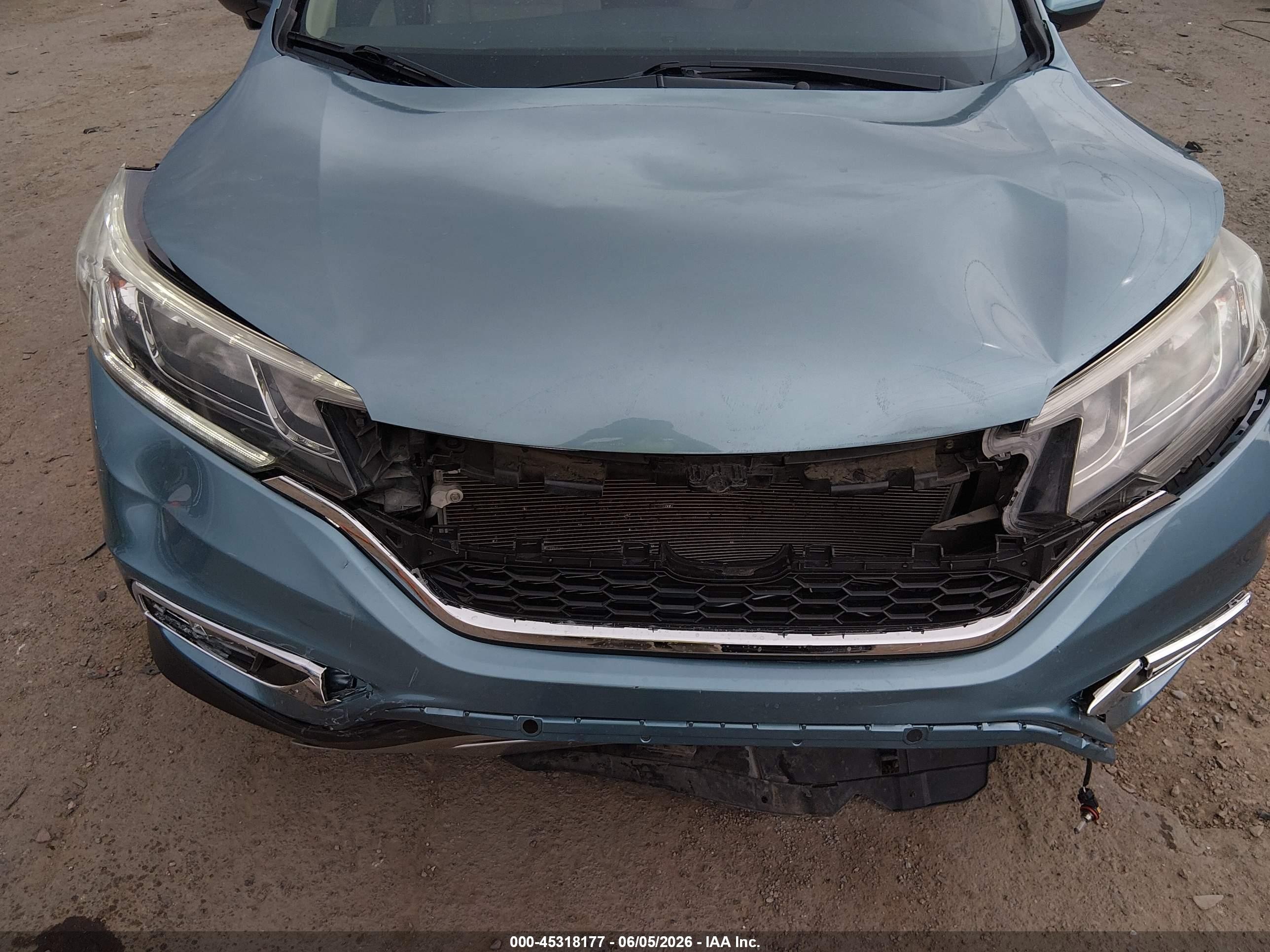 2015 Honda Cr-v Ex Blue vin: 2HKRM3H52FH556433
