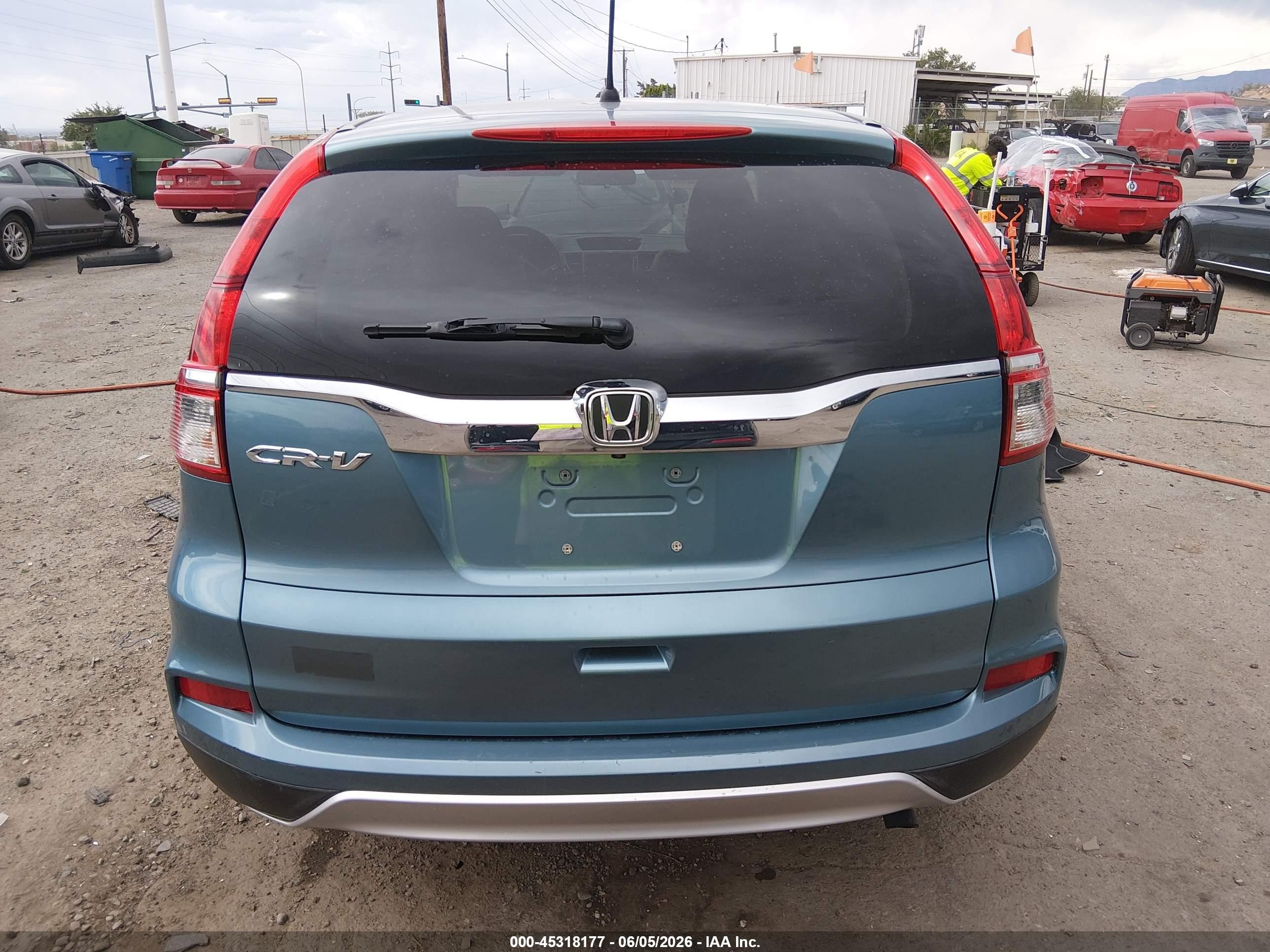 2015 Honda Cr-v Ex Blue vin: 2HKRM3H52FH556433