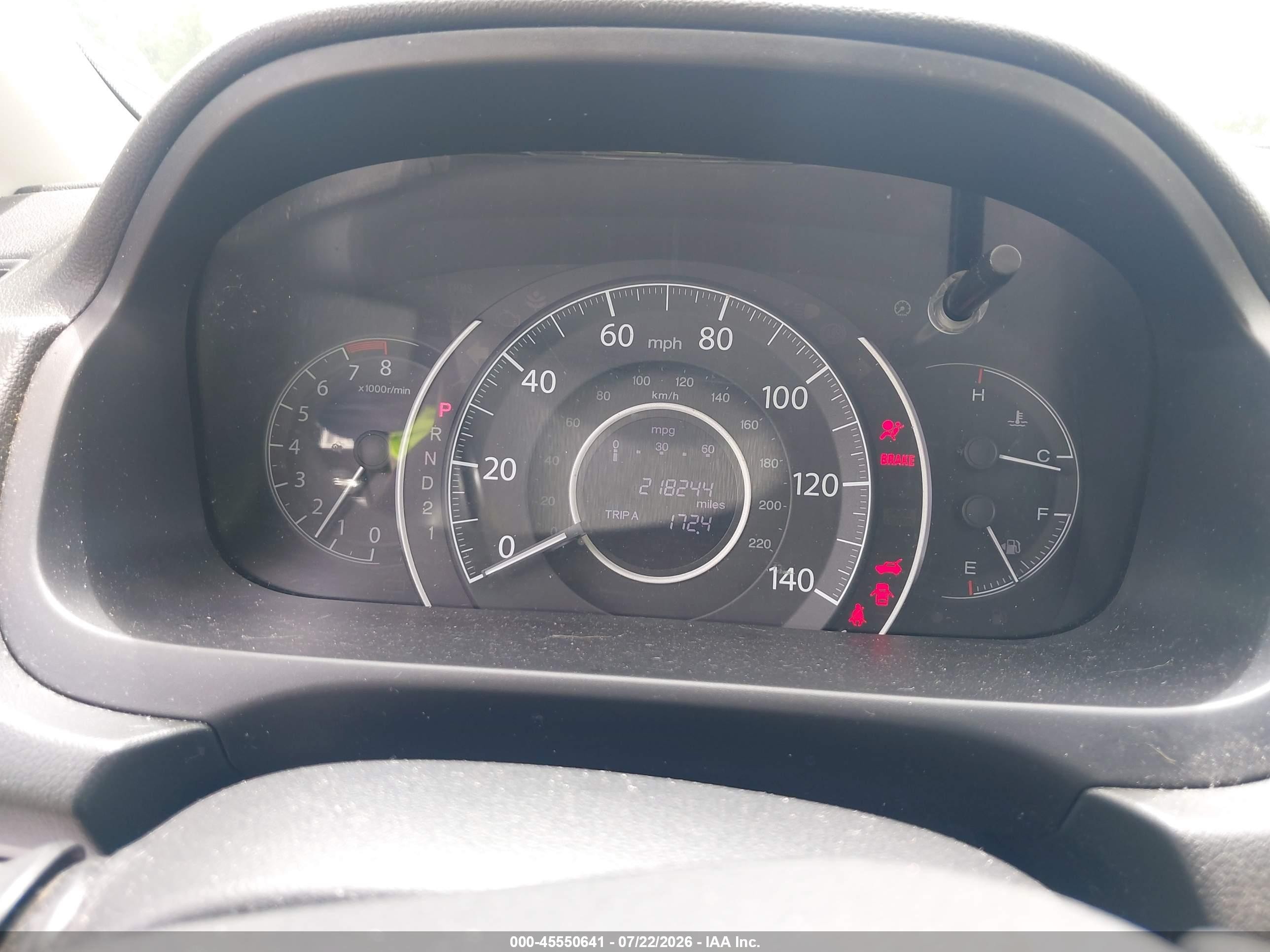 2013 Honda Cr-v Ex Gray vin: 2HKRM3H53DH509246