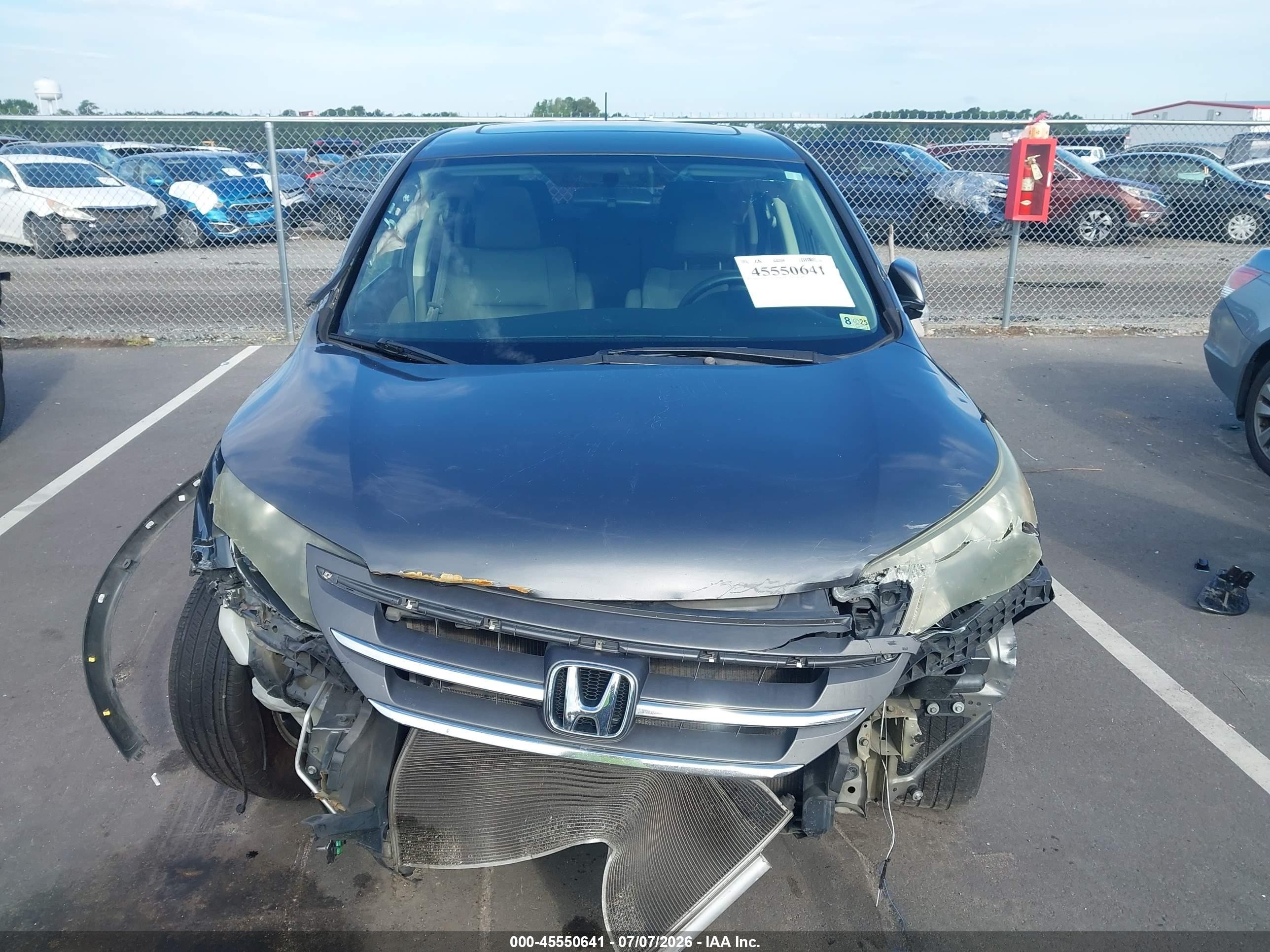 2013 Honda Cr-v Ex Gray vin: 2HKRM3H53DH509246