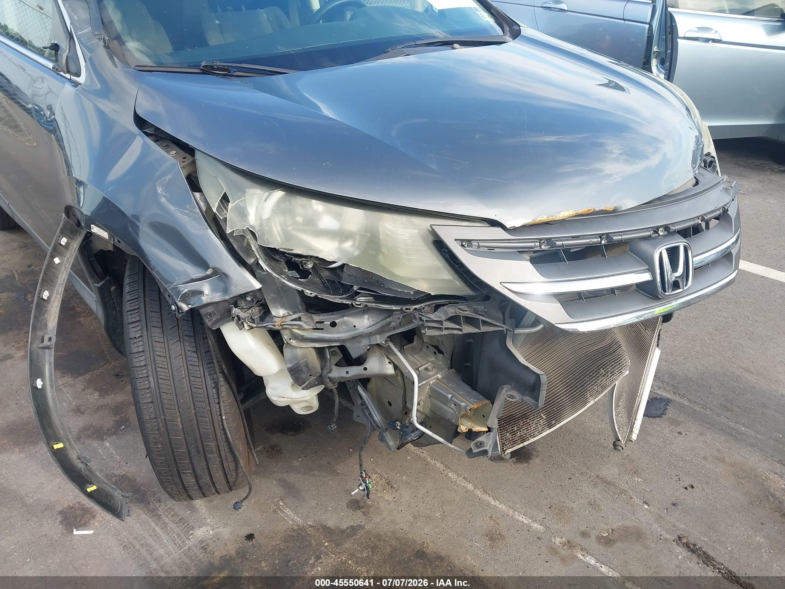2013 Honda Cr-v Ex Gray vin: 2HKRM3H53DH509246